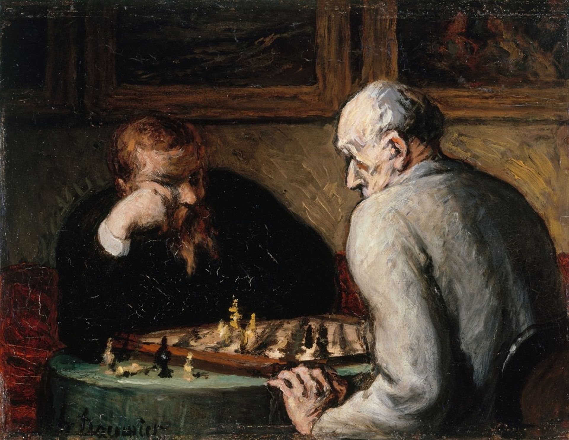 Joueurs d’échecs by Honoré Daumier