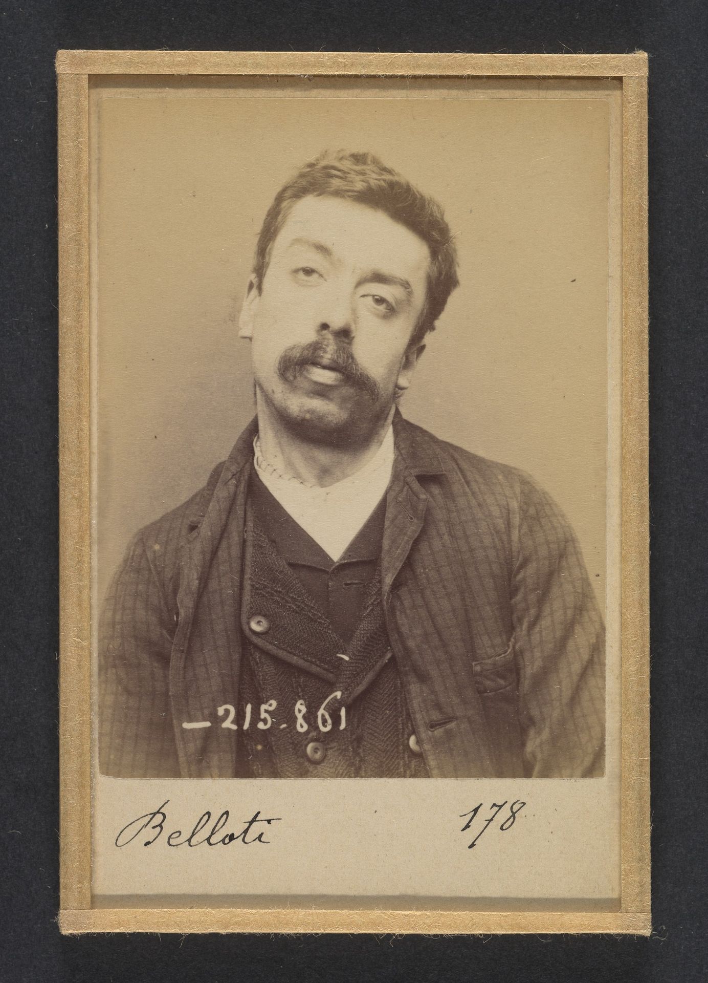 Belloti. Louis. 28 ans, né à Turin. Camelot. Anarchiste. 18/3/94. by Alphonse Bertillon