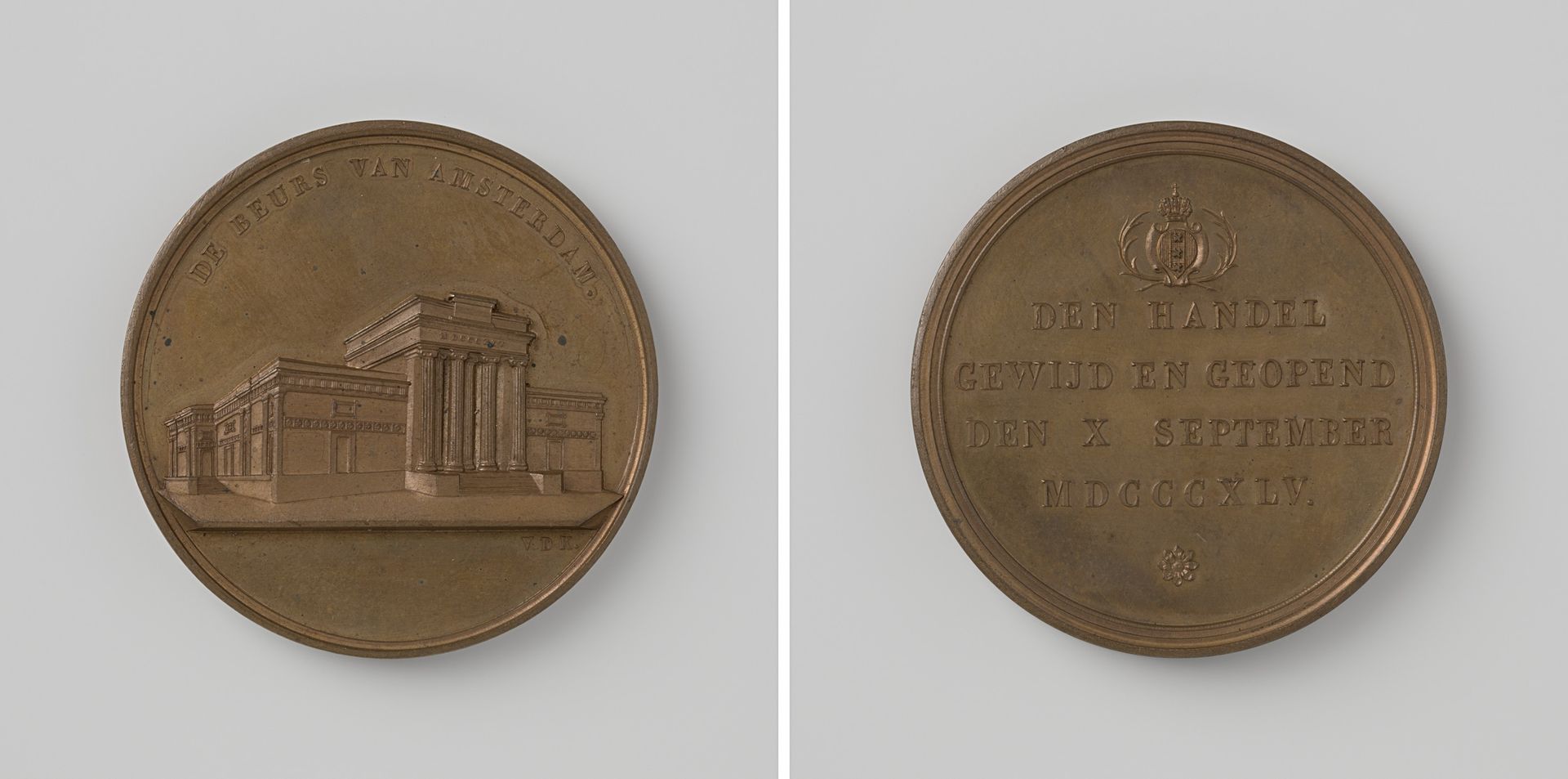 Opening van de nieuwe Beurs te Amsterdam 1845 by David van der (1804-1879) Kellen