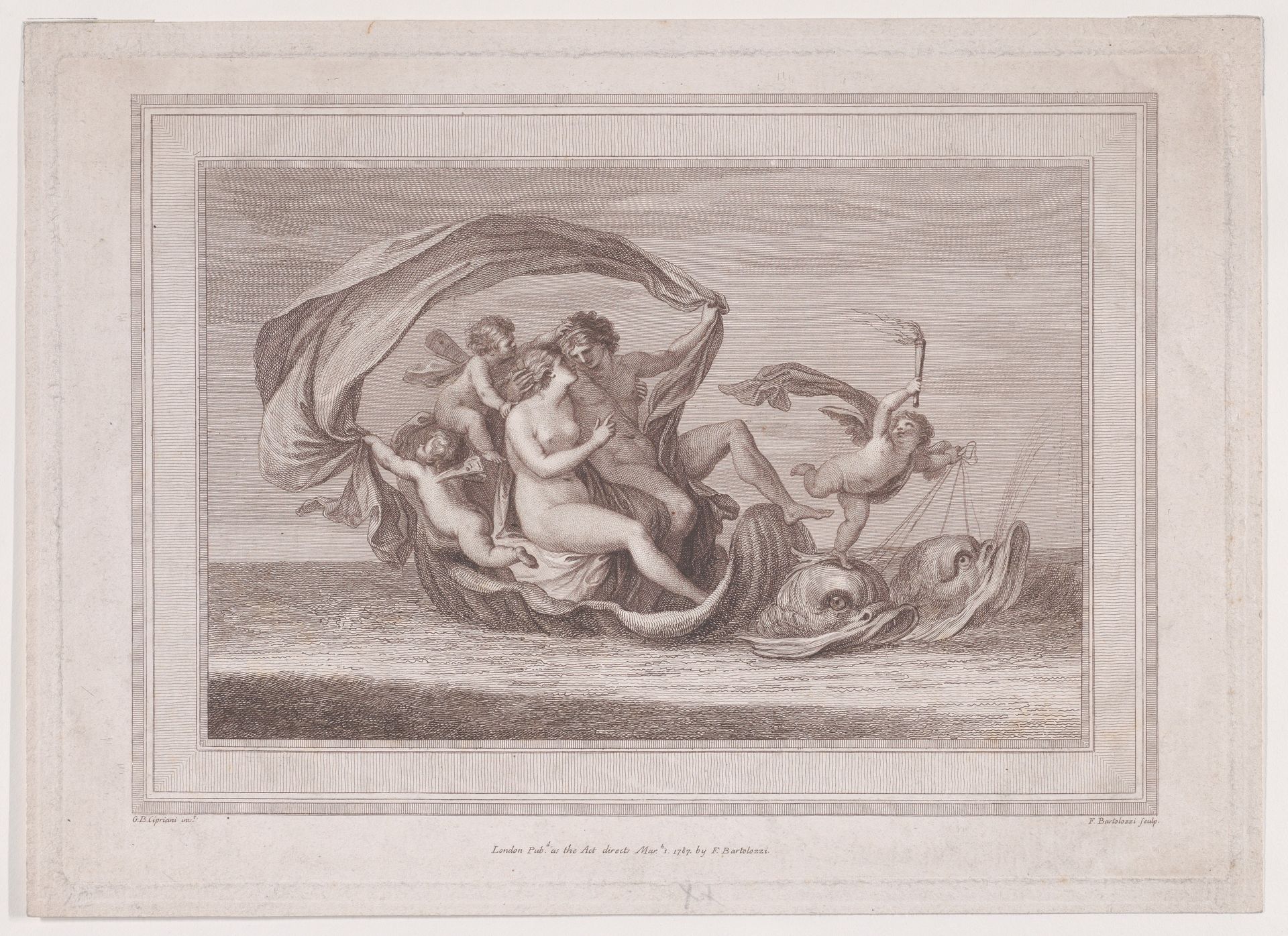 Acis and Galathea by Francesco Bartolozzi