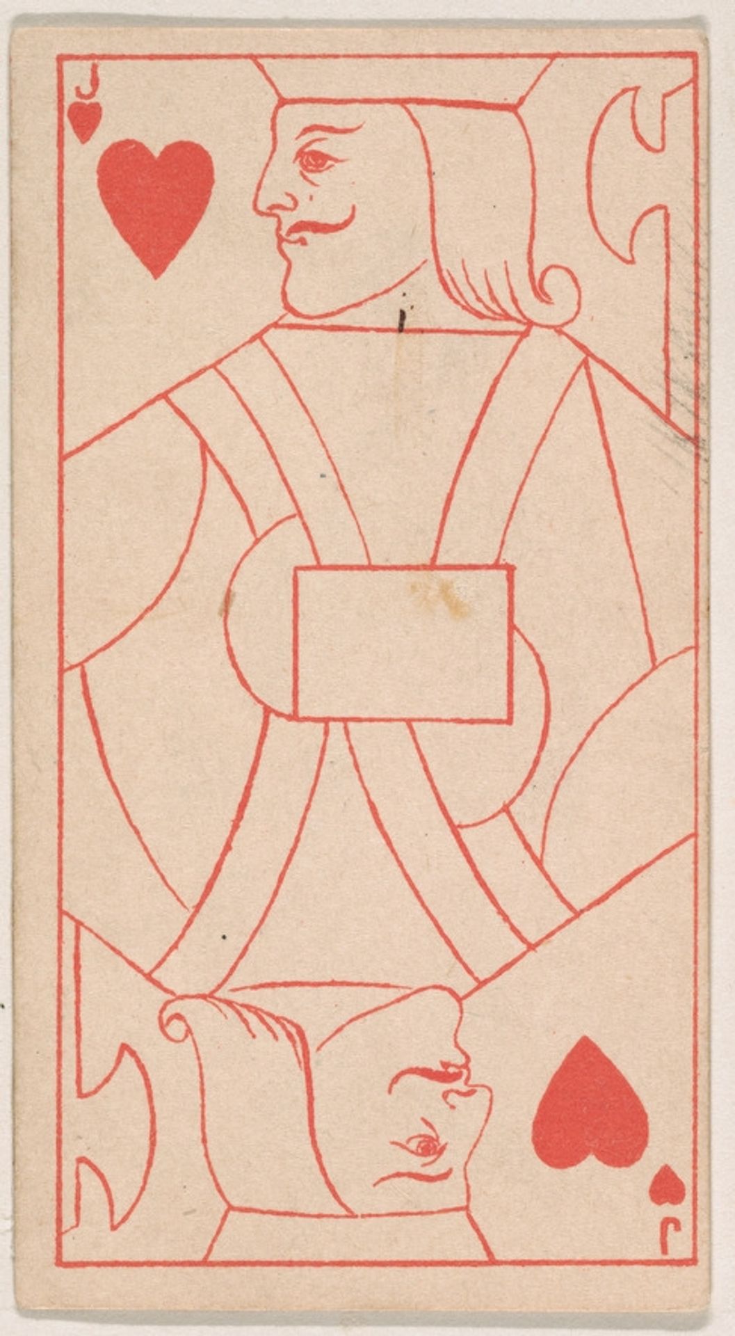Jack of Hearts, from the Transparent Playing Cards series (N220) issued by Kinney Bros. by Kinney Brothers Tobacco Company