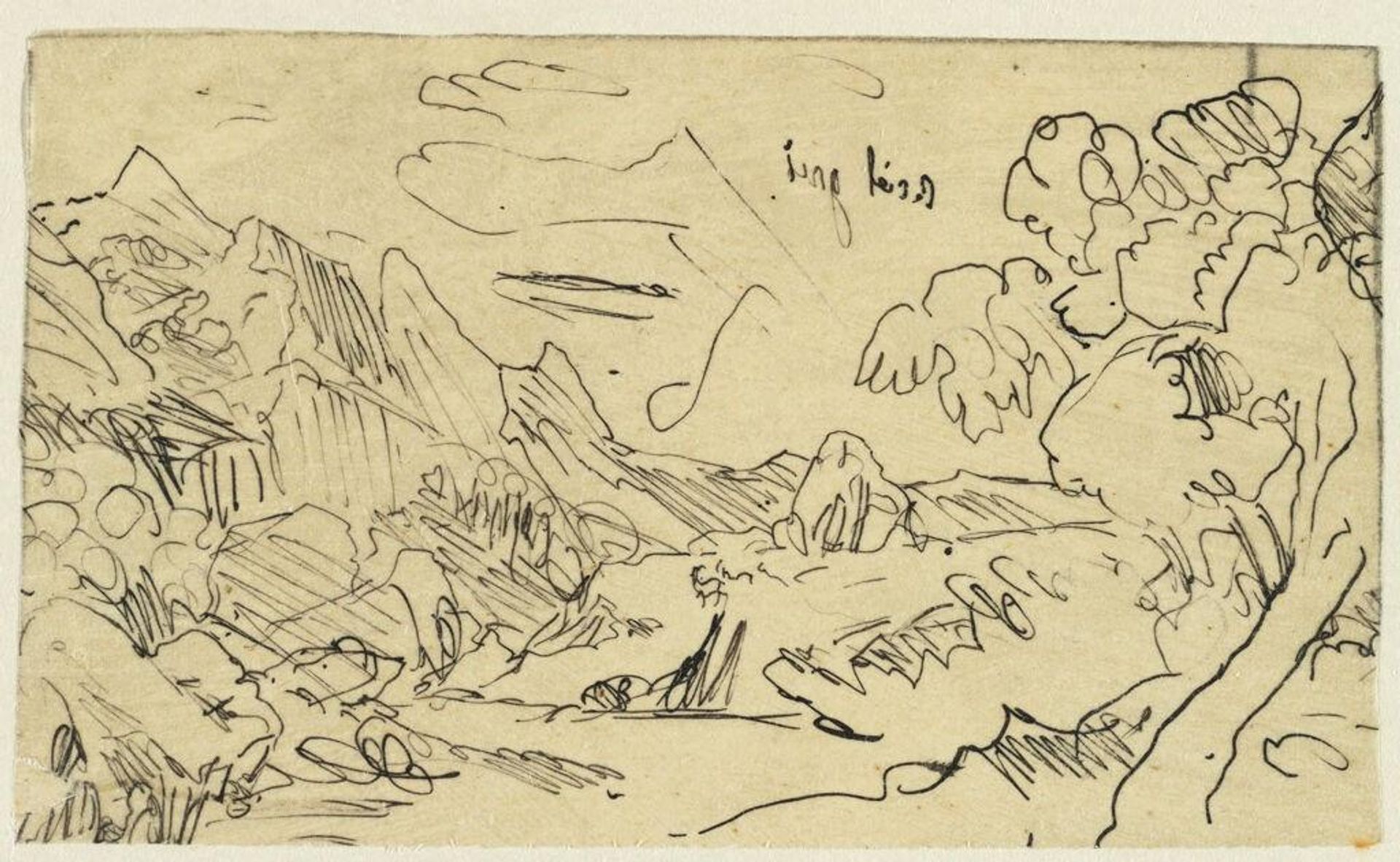 Landscape by Rodolphe Bresdin