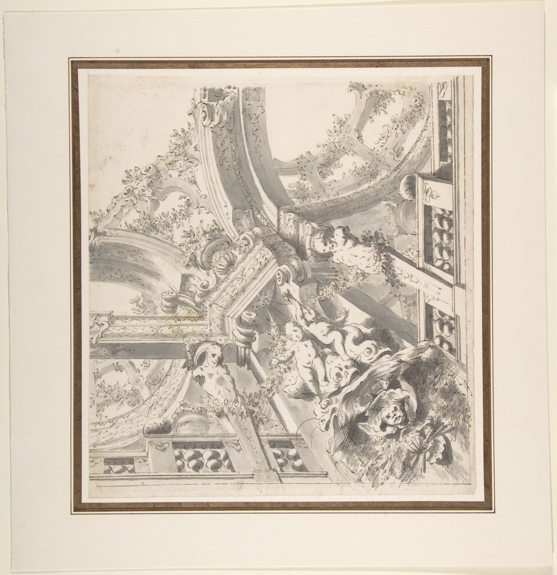 One Quarter Design for a Painted Ceiling by Mauro Antonio Tesi