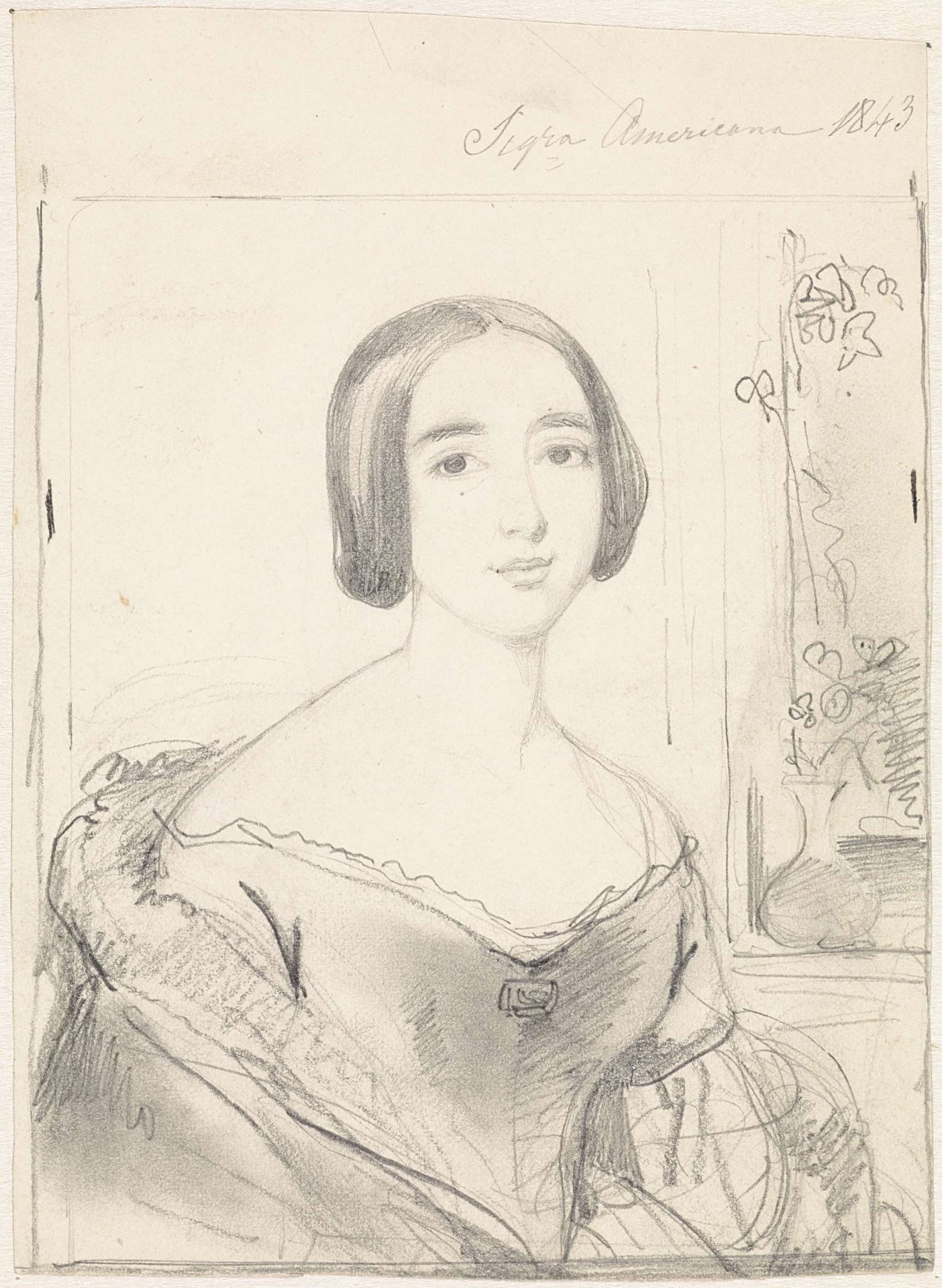 Portret van een Amerikaanse vrouw by Johan Hendrik Koelman