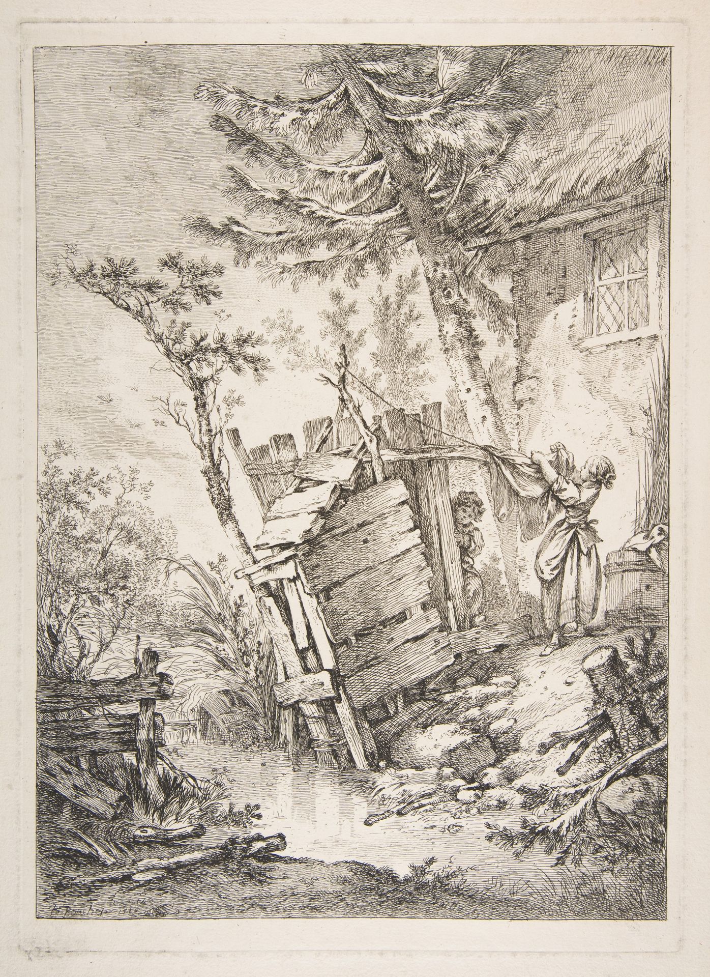 The Laundress by Francois Boucher