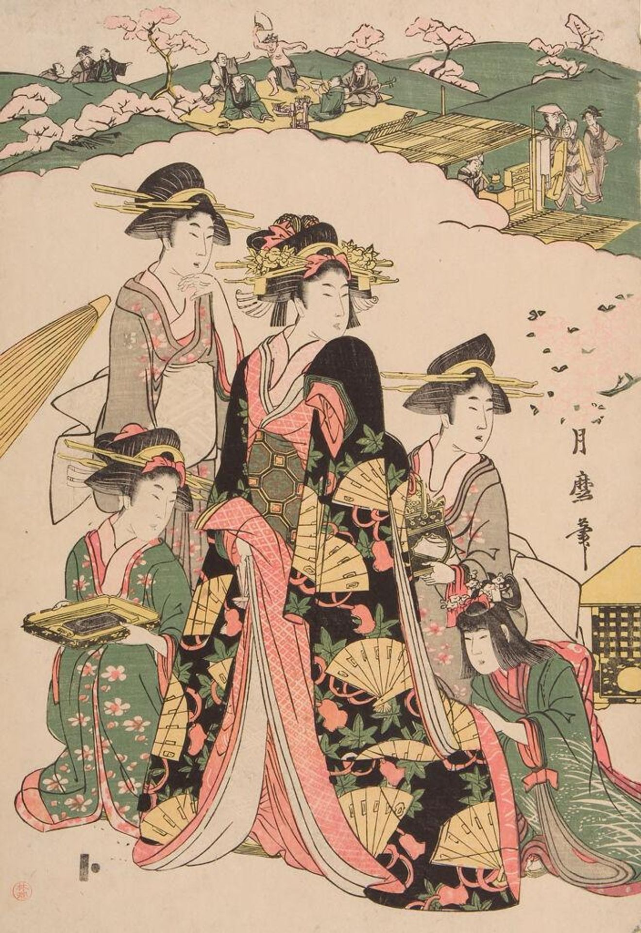 BuyÅ Asukayama ShÅkei by Kitagawa Tsukimaro