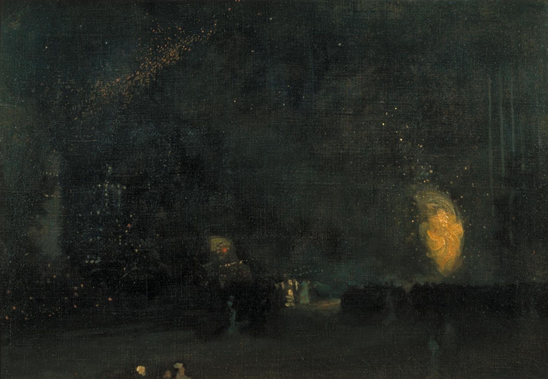 Nocturne: Black and Gold – The Fire Wheel by James Abbott McNeill Whistler