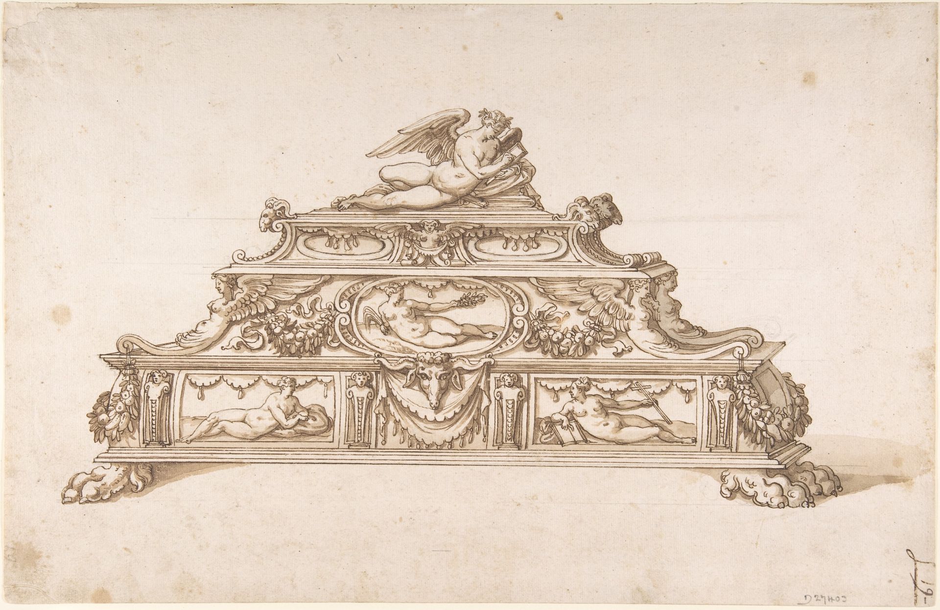Design for an Inkstand by Ottavio Strada