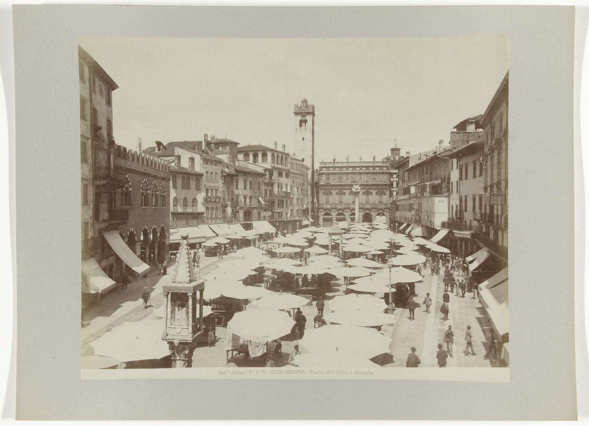 Piazza dell' Erbe by Fratelli Alinari