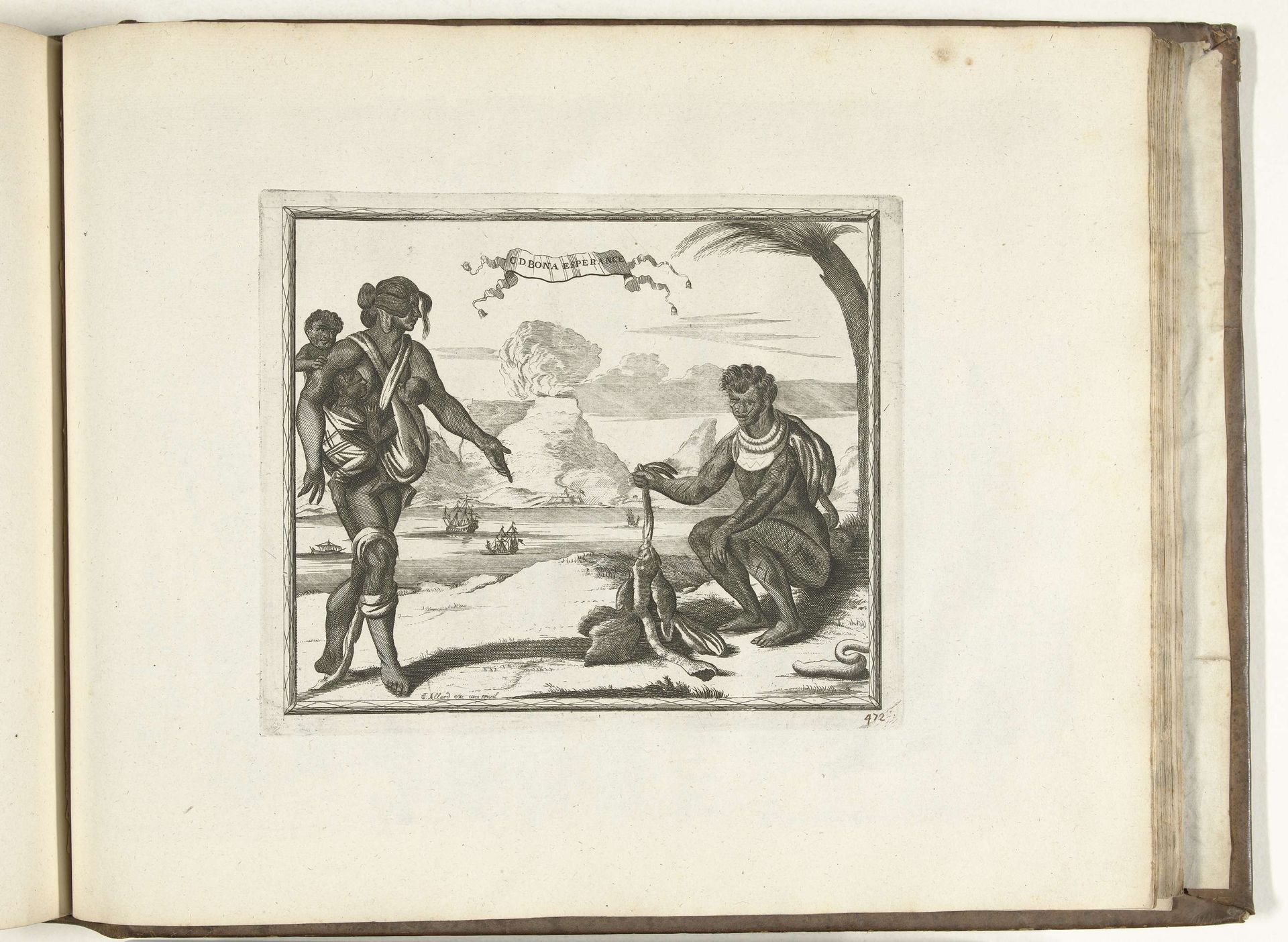 Inwoners van Kaap de Goede Hoop, 1726 by Carel Allard