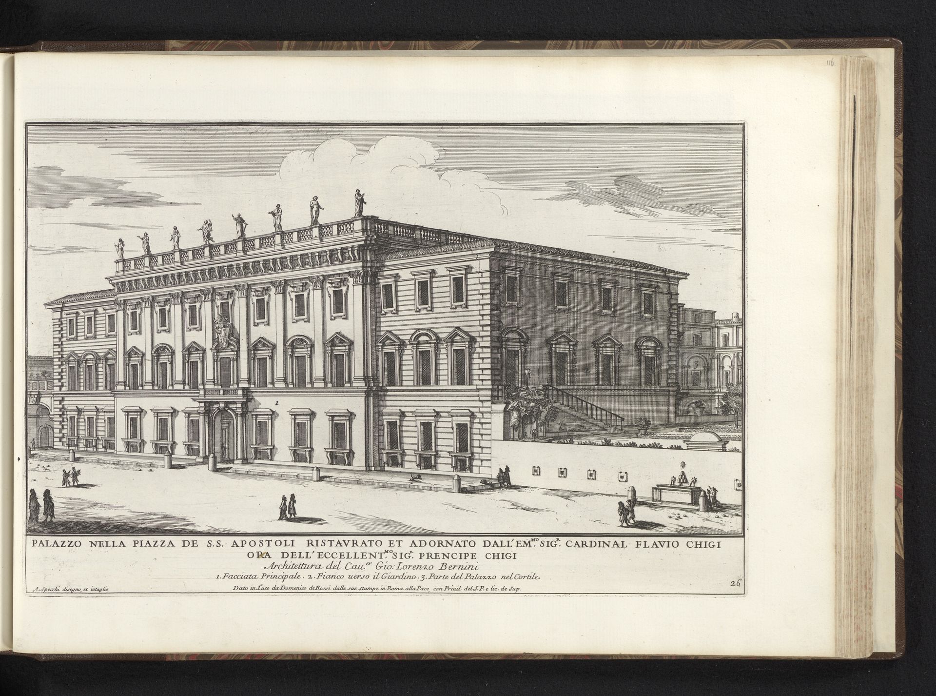 Palazzo Chigi-Odescalchi te Rome by Alessandro Specchi