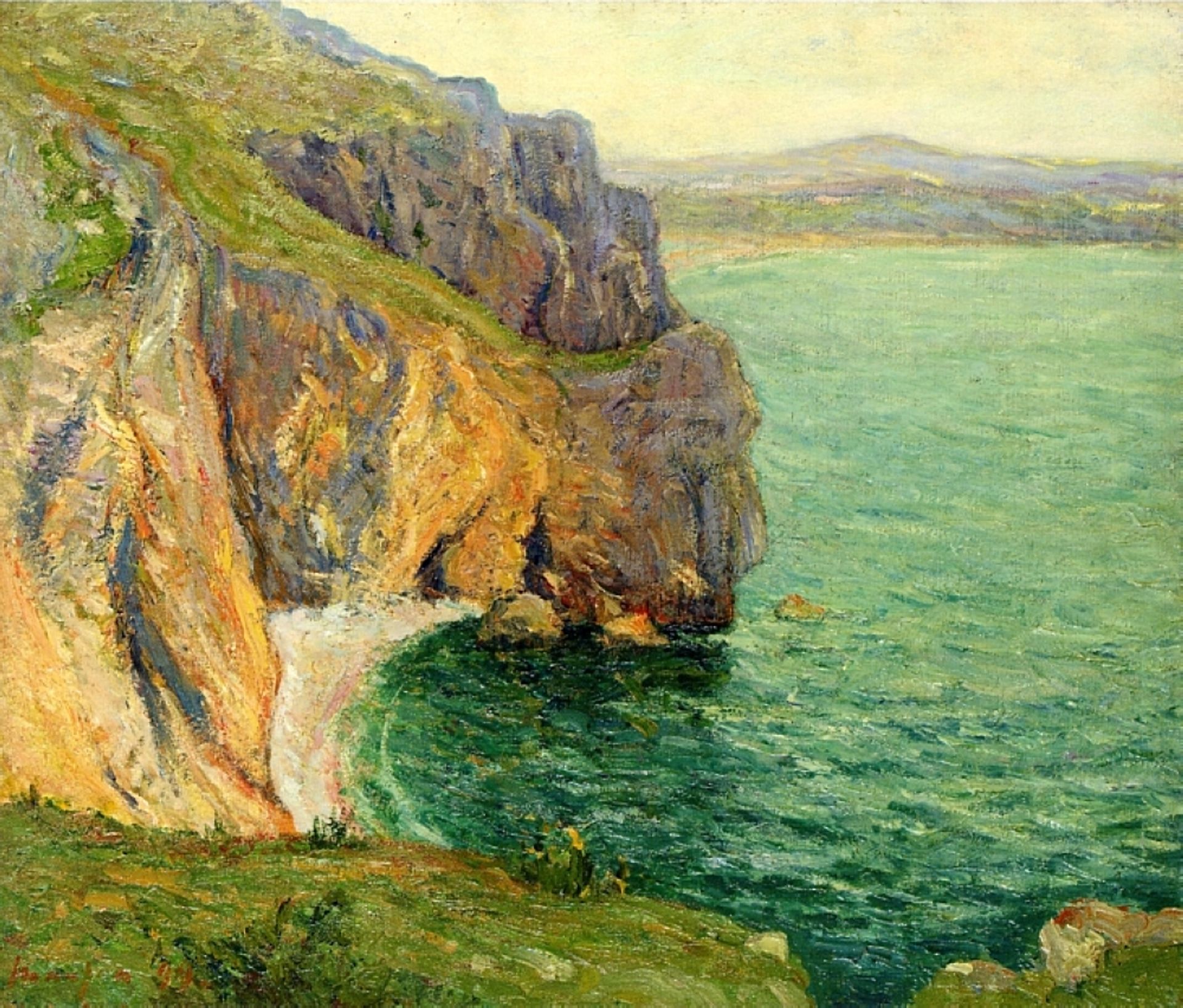 The Cliffs at Polhor by Maxime Maufra