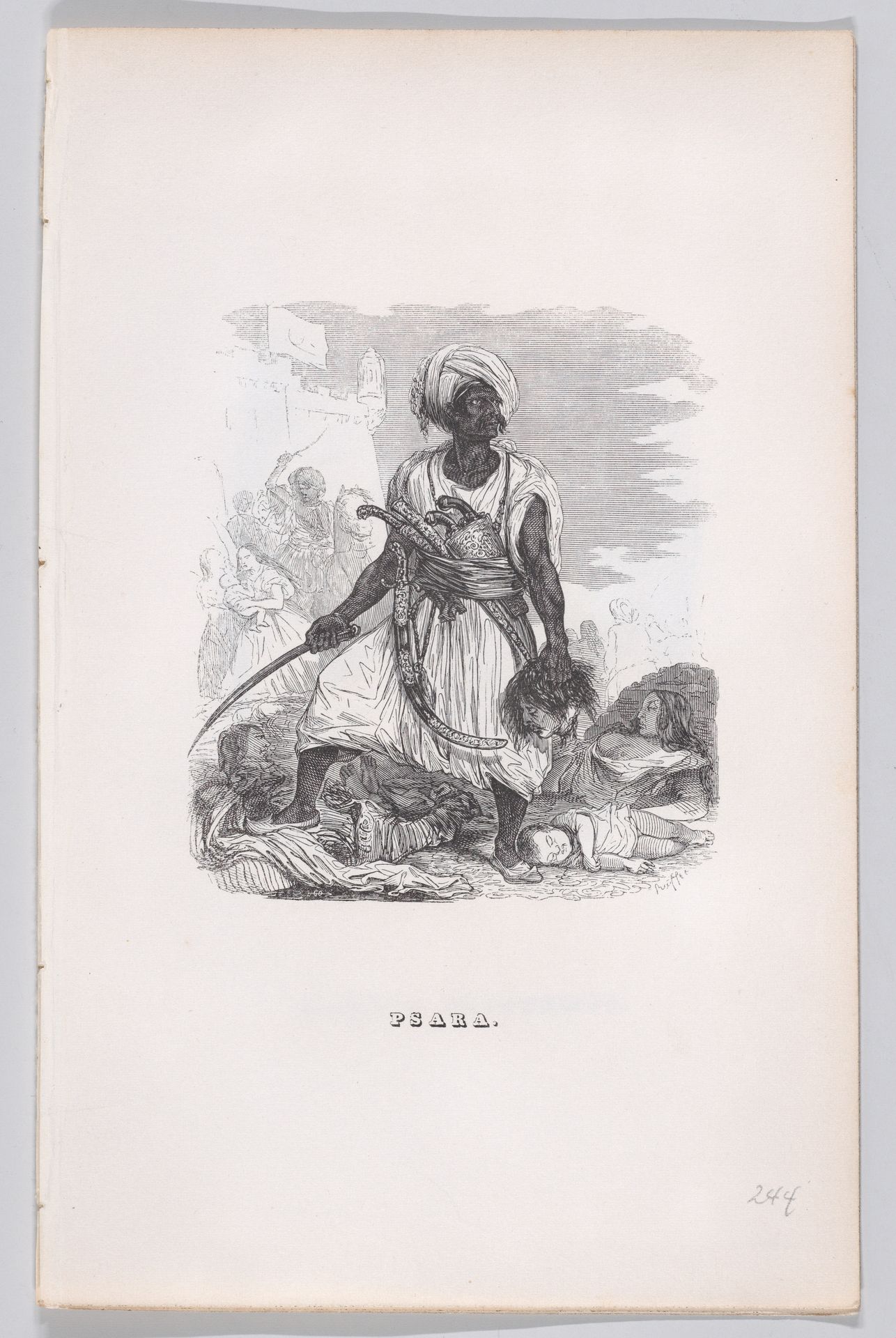 "Psara" from The Complete Works of Béranger by J. J. Grandville