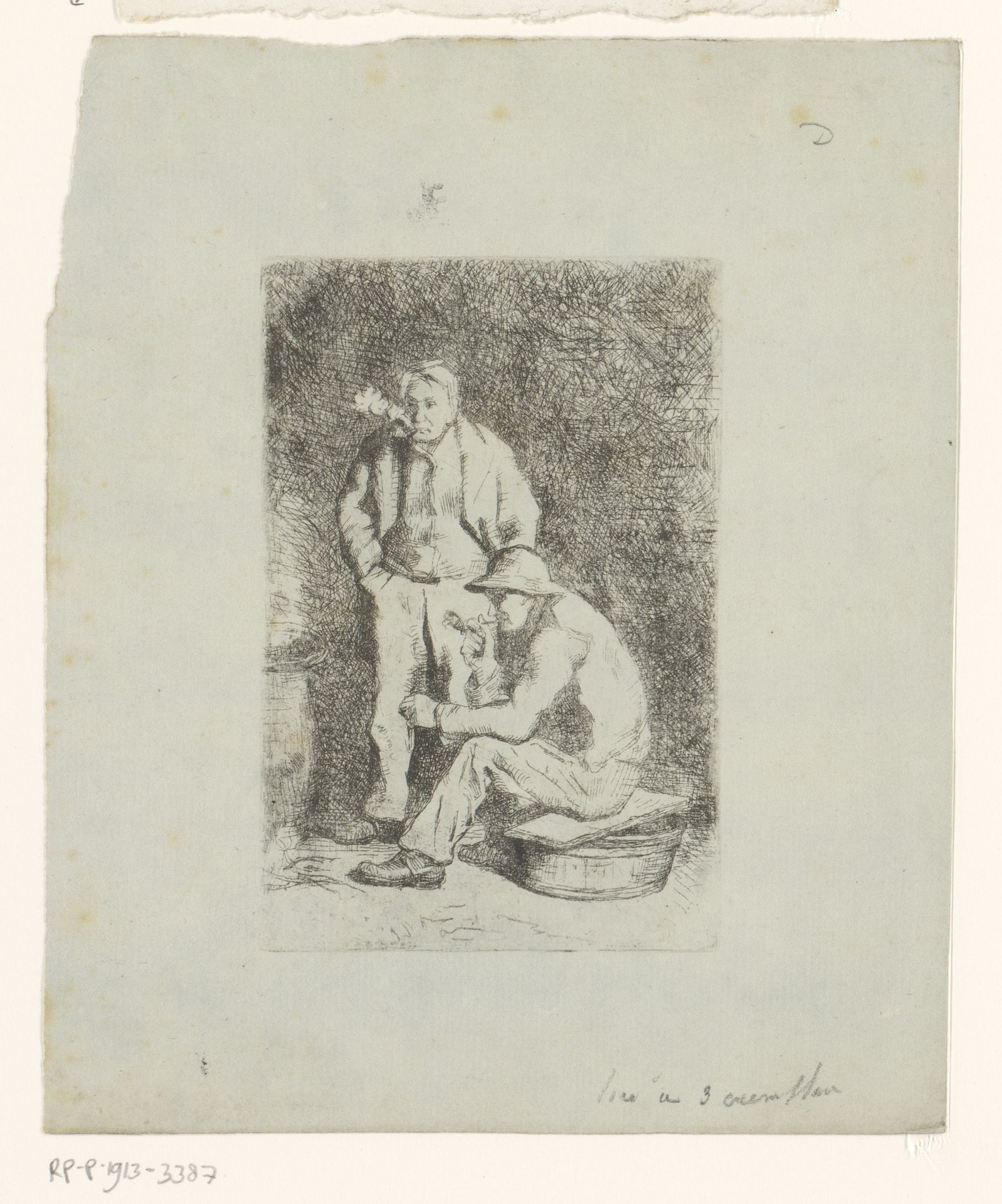 Twee rokende mannen by Piet Verhaert