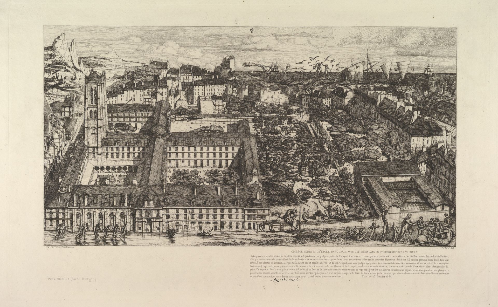 Etching by Charles Meryon