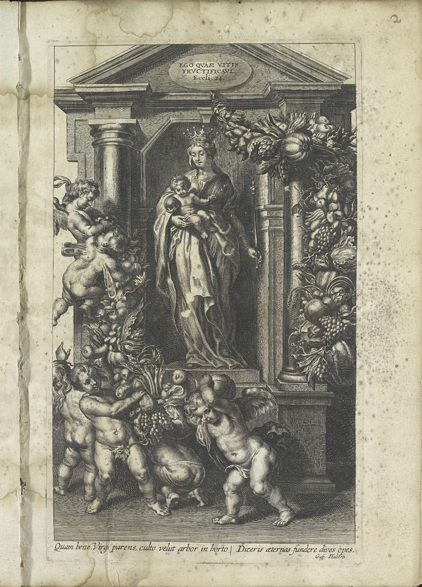 Maria als koningin met Christuskind by Gaspar Huybrechts