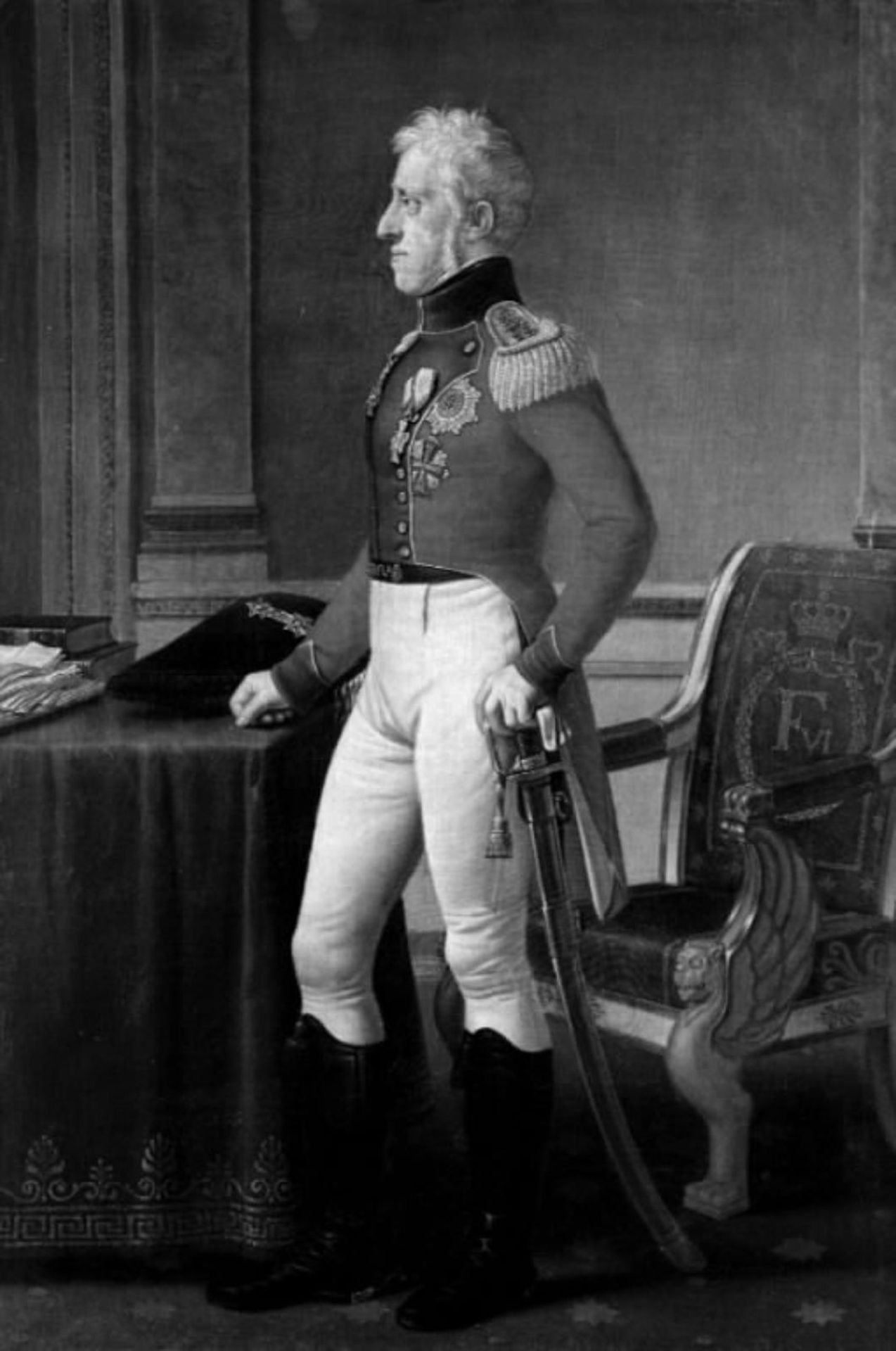King Frederik VI in His Cabinet by Anonymous