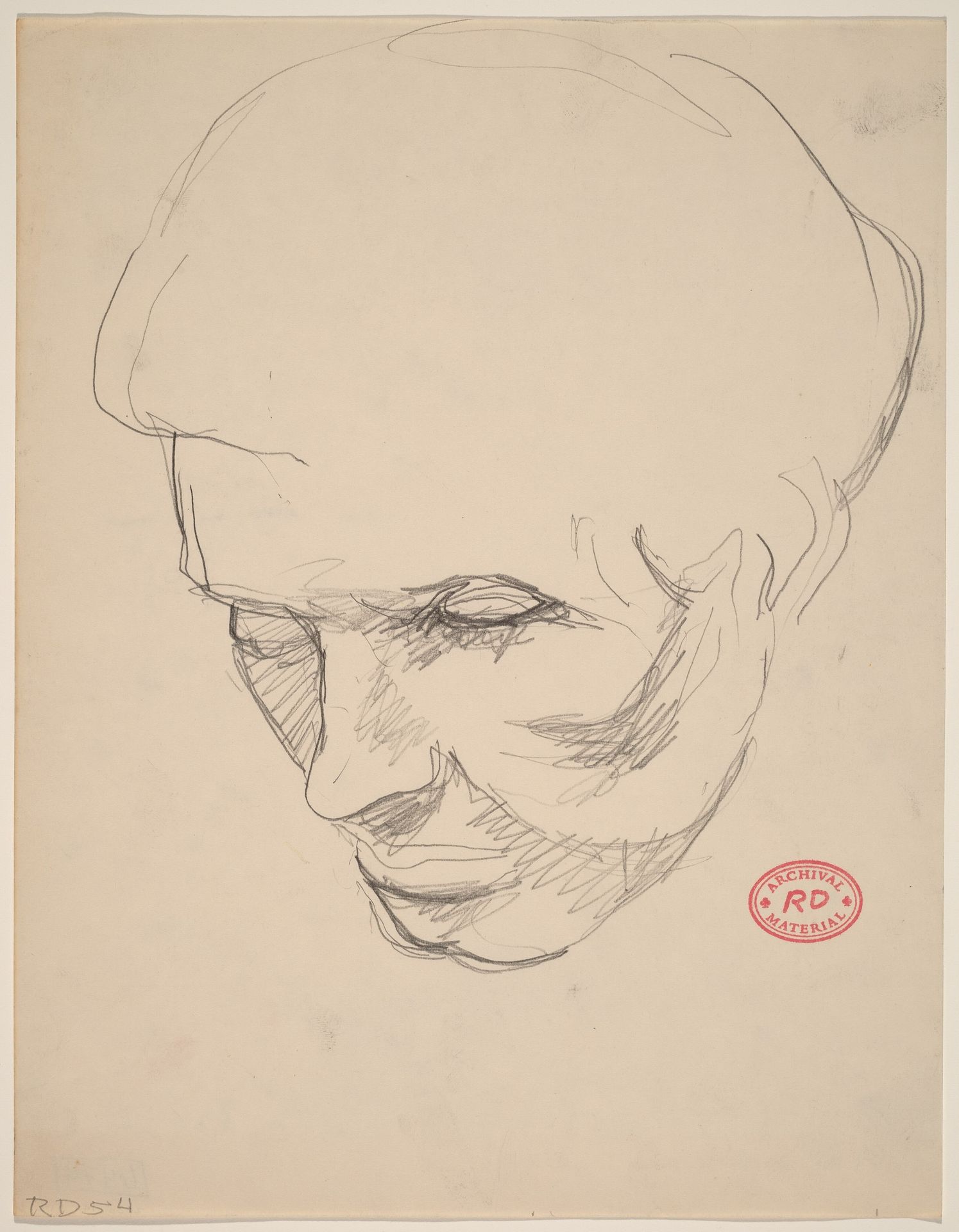 Untitled [head study] by Richard Diebenkorn