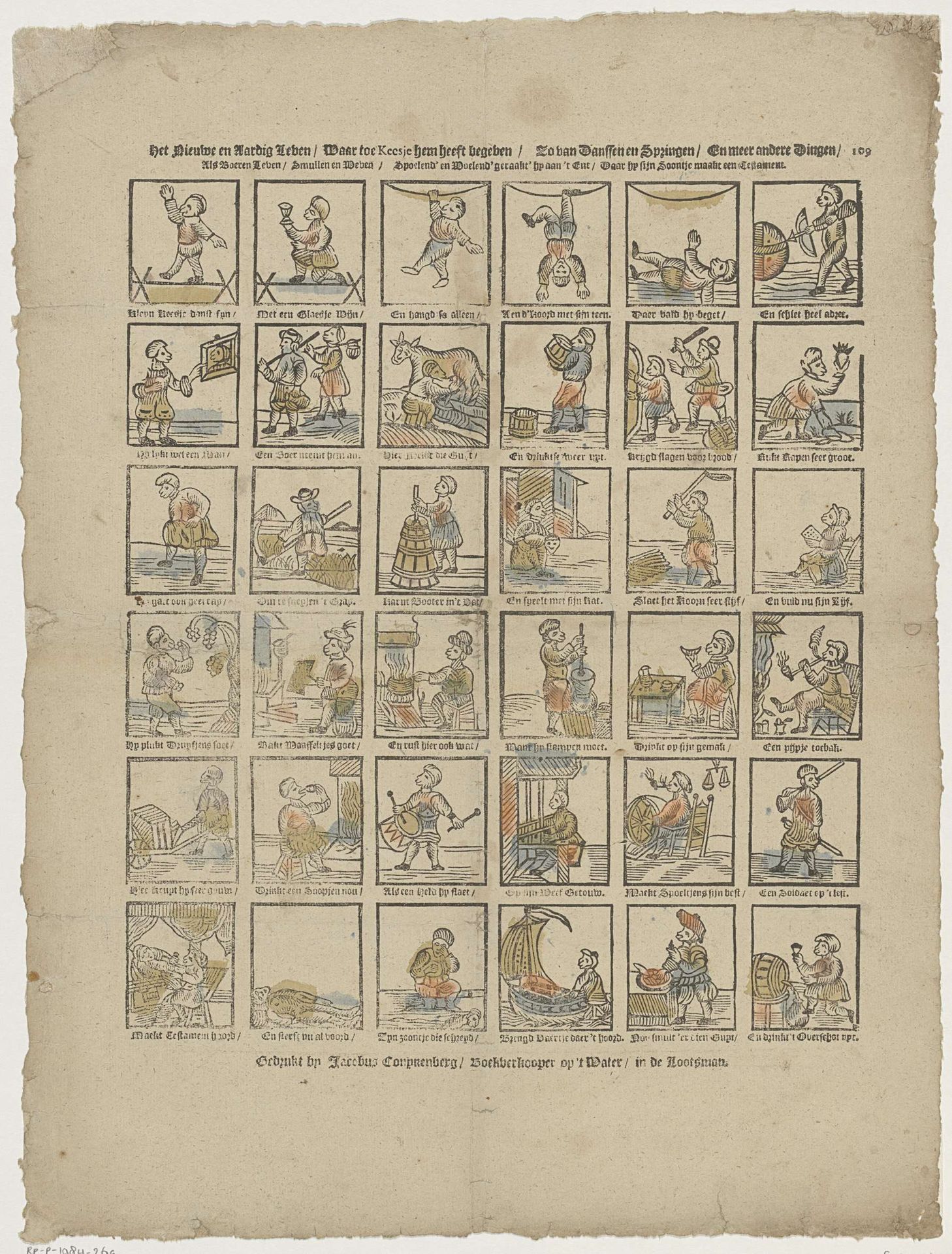 Het nieuwe en aardig leven / Waar toe Keesje hem heeft begeven (...) by Jacobus Conynenberg