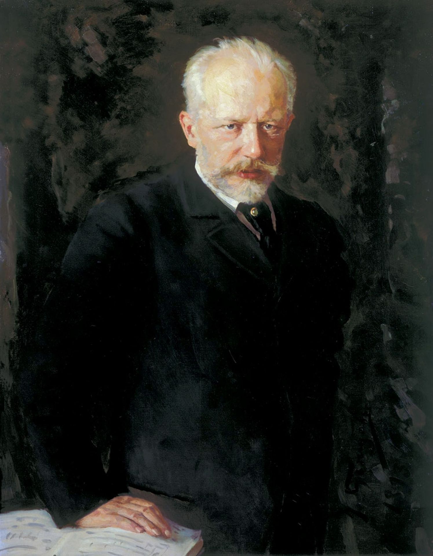 Portrait of the composer Pyotr Ilyich Tchaikovsky by Nikolai Kuznetsov