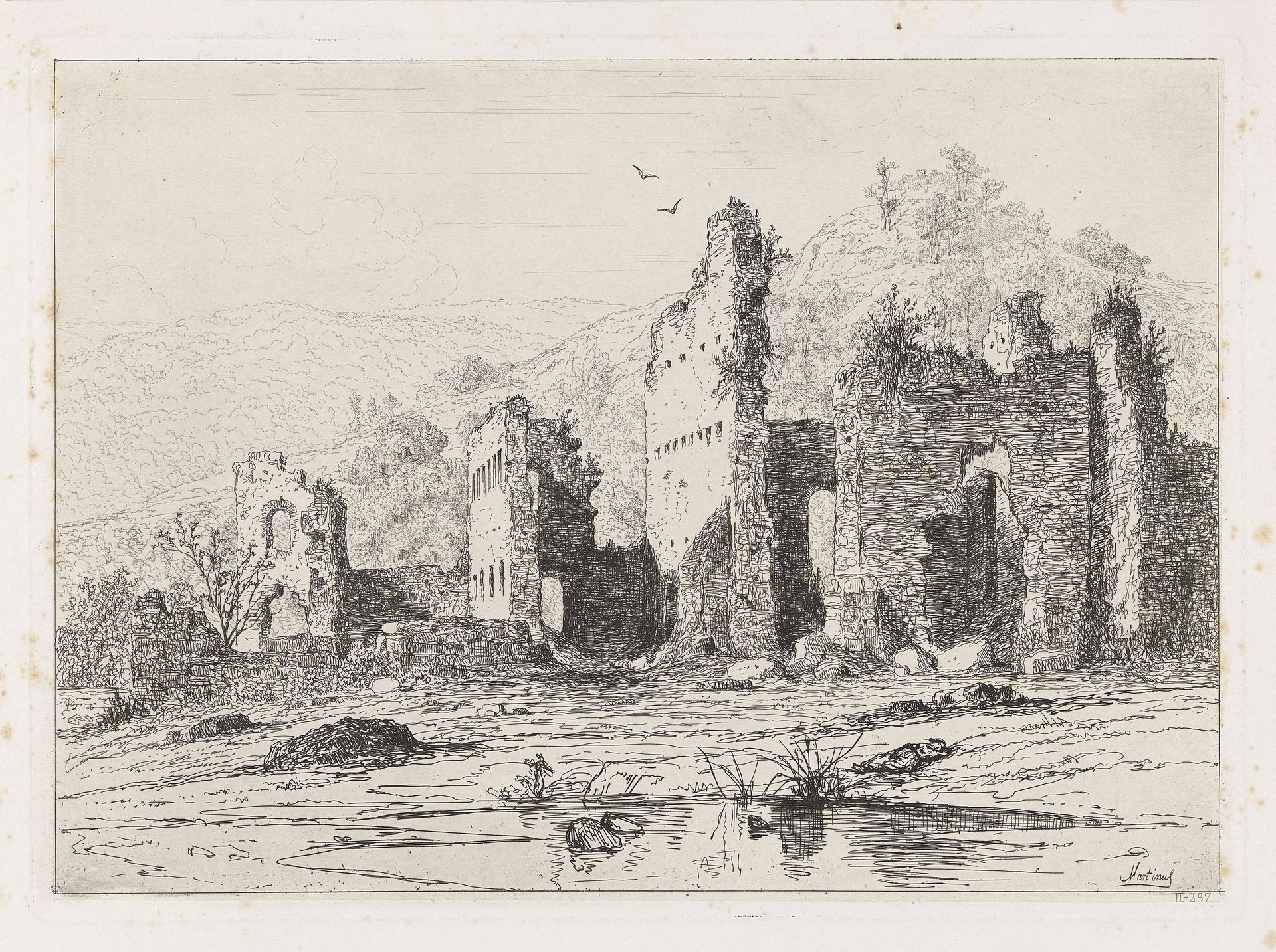Ruïne van Kasteel Brandenbourg by Martinus Antonius Kuytenbrouwer jr.