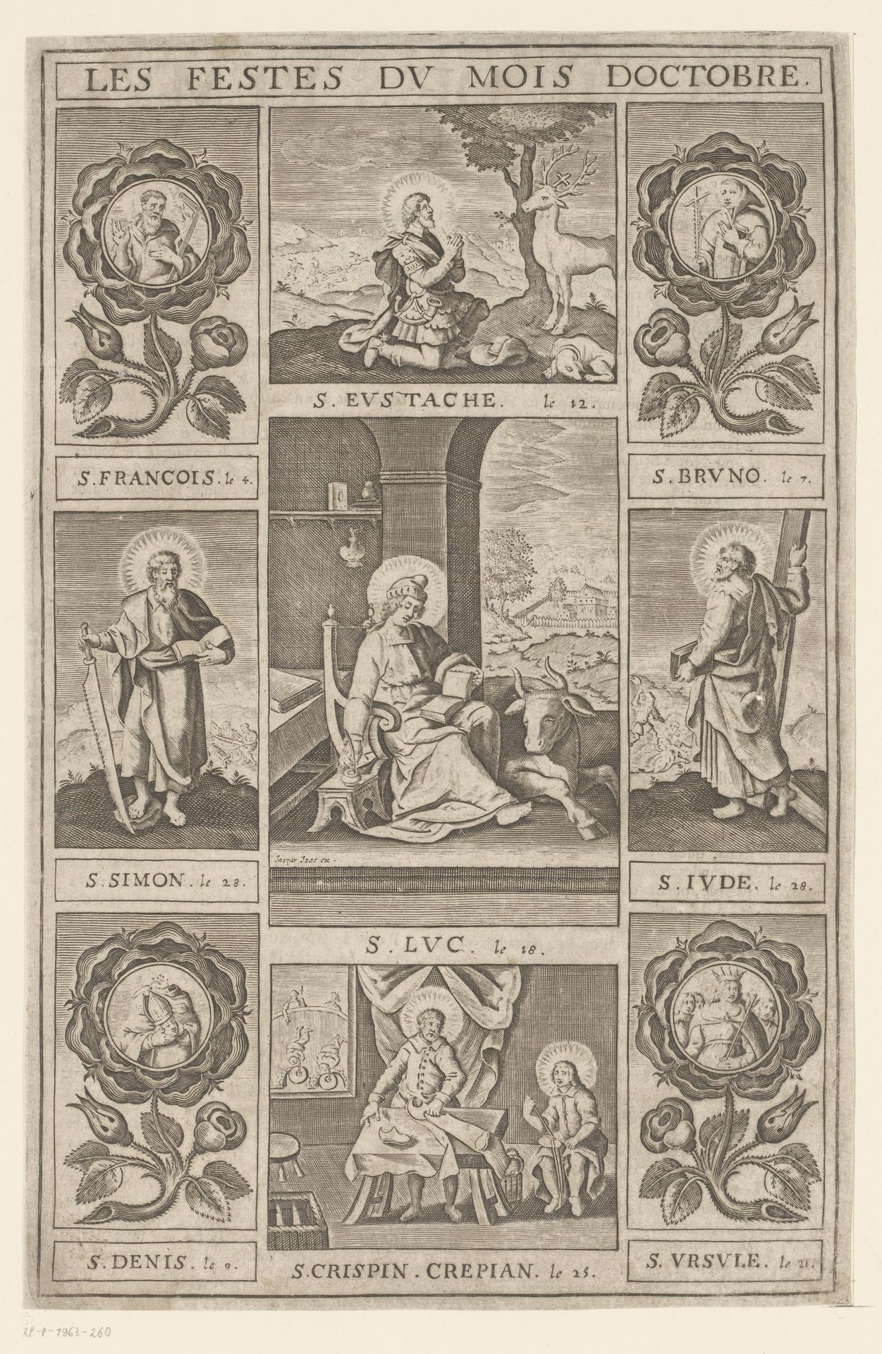 Heiligenvieringen in oktober by Jaspar de Isaac