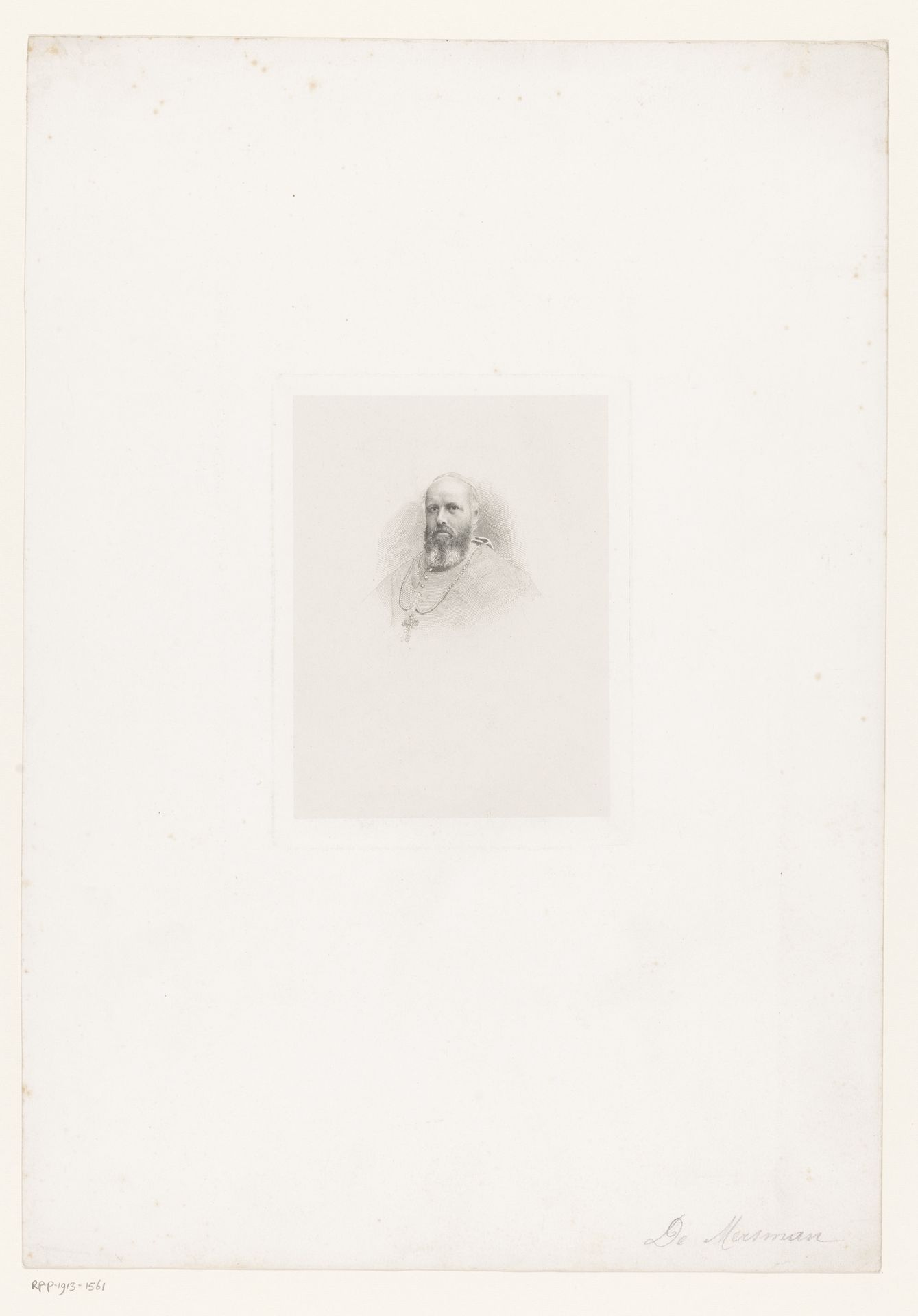 Portret van een onbekende prelaat by François de Meersman