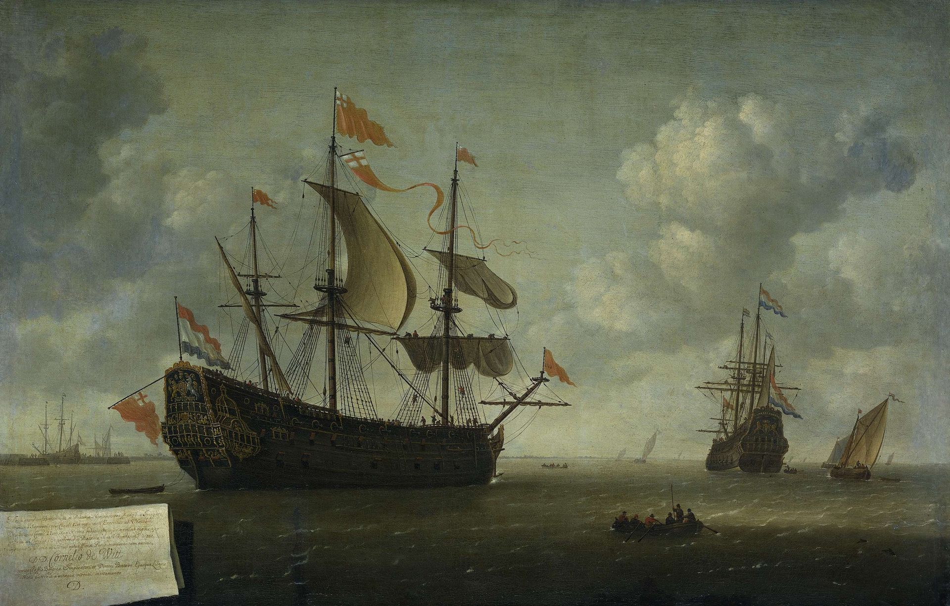 The Arrival of the Royal Charles by Jeronymus van (II) Diest