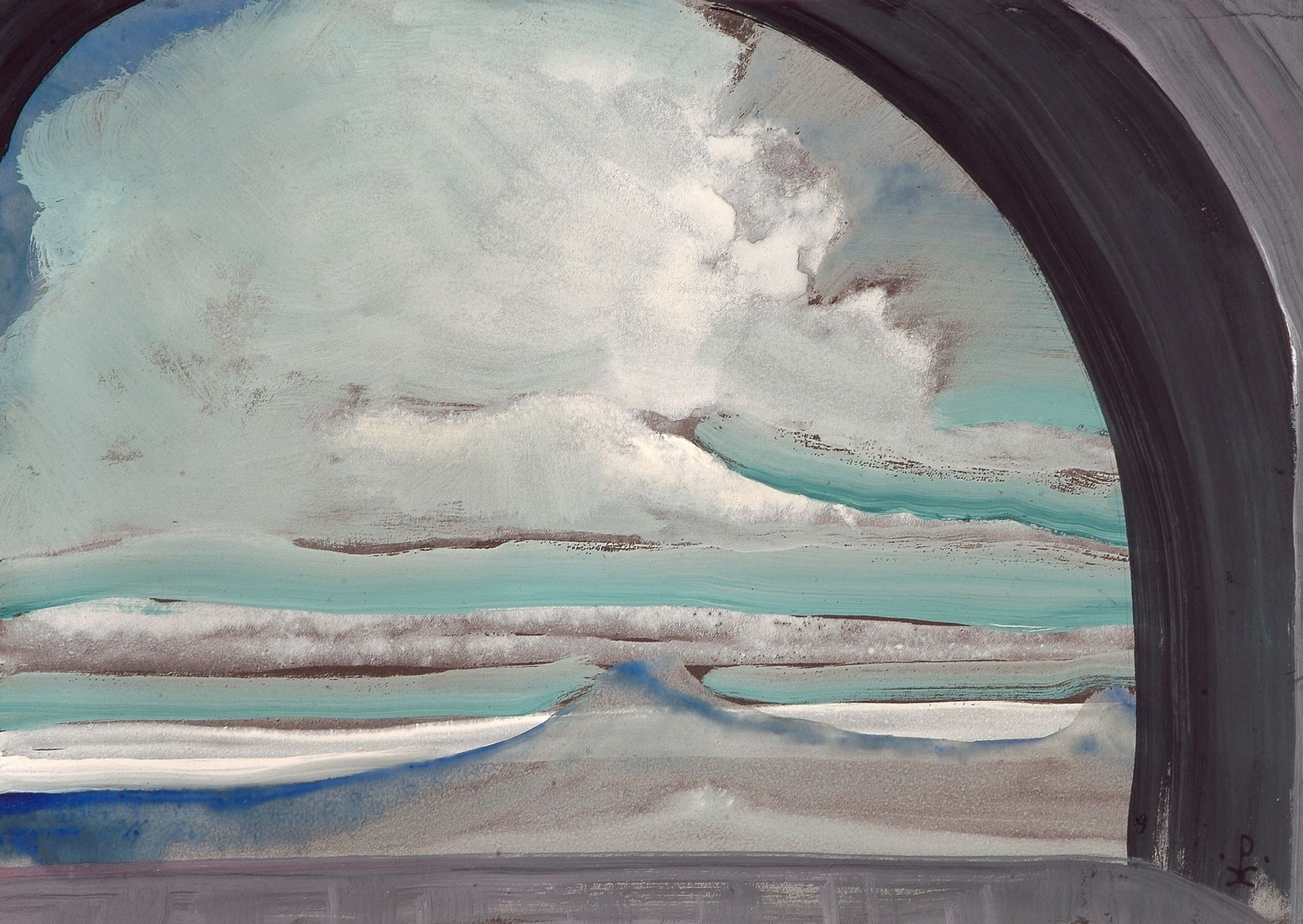 White cloud by Nicholas Roerich