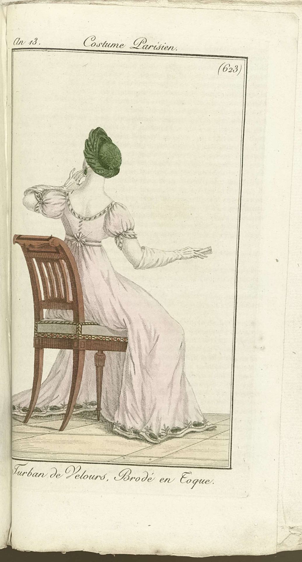 Journal des Dames et des Modes, Costume Parisien, 1805, An 13 (623) Turban de Velours,... by Horace Vernet