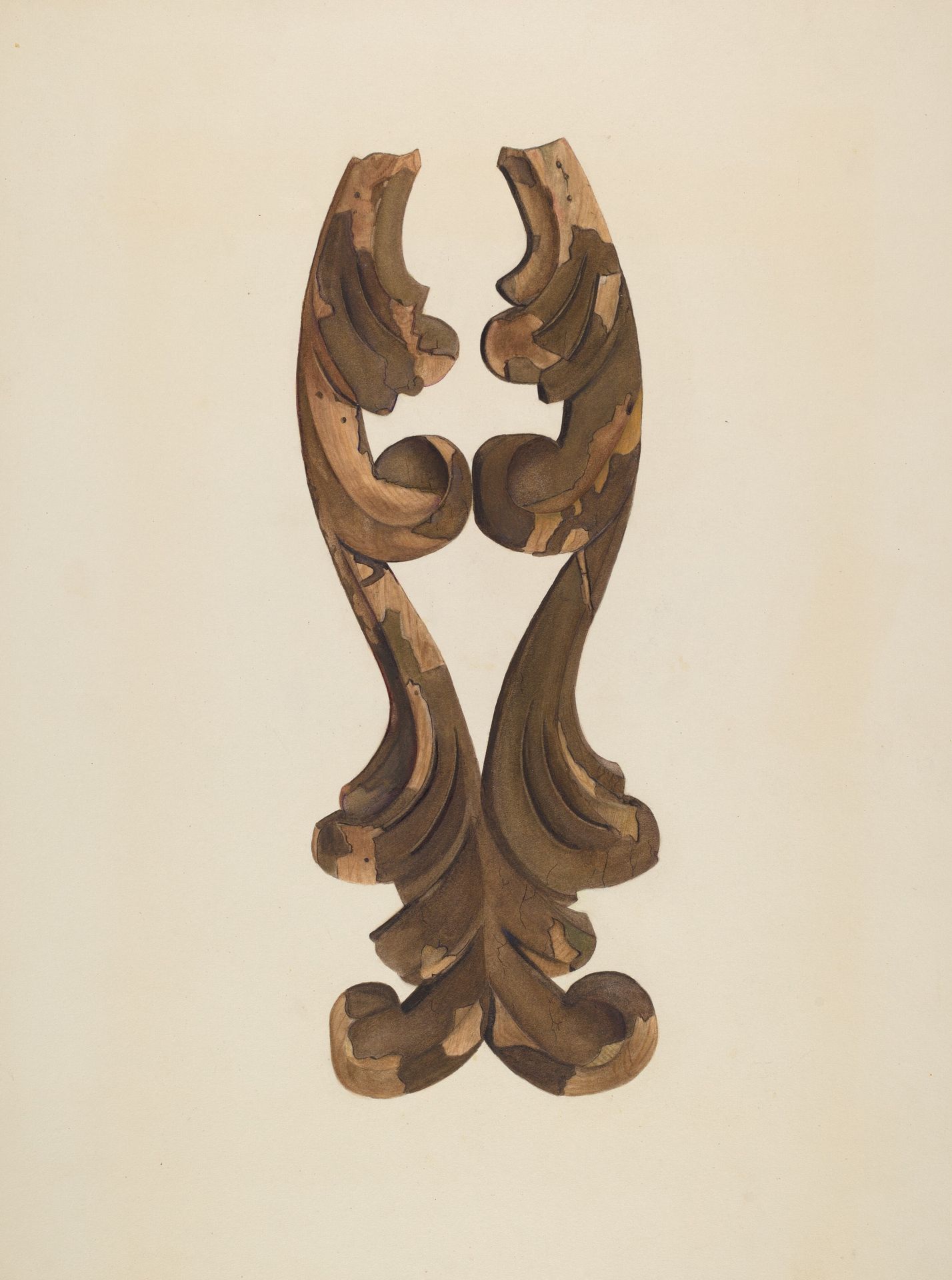 Wood Carving - Scroll by Lionel Ritchey