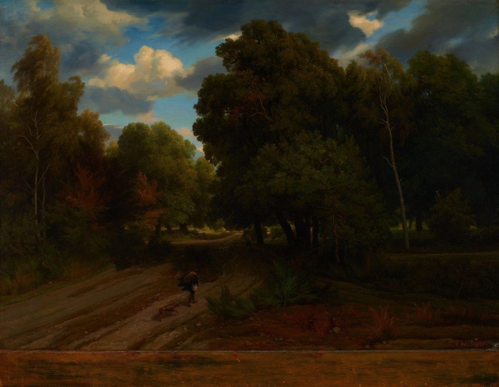 The Crossroads of the Eagle’s Nest, Fontainebleau Forest by Charles François Daubigny