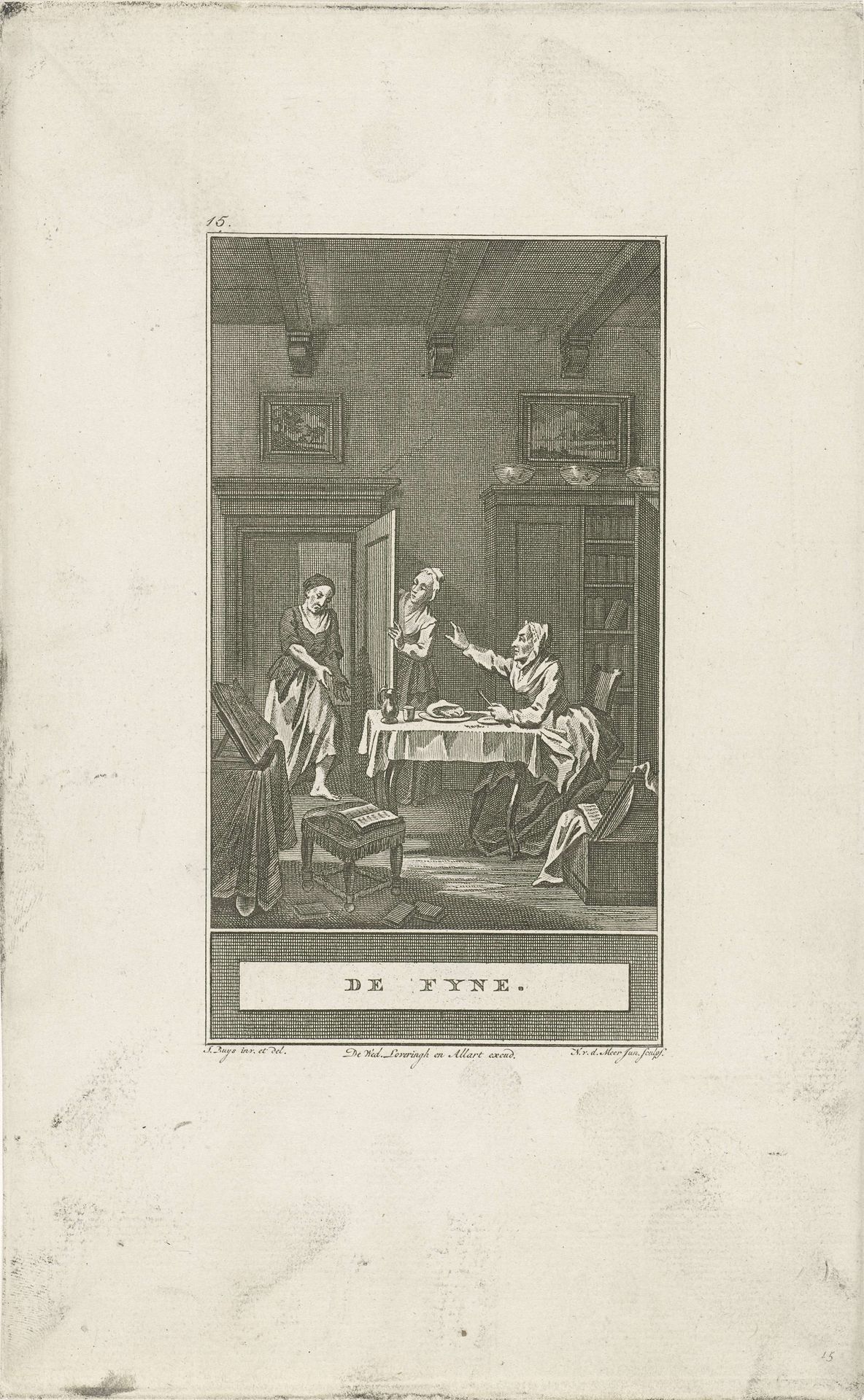 Om hulp vragende vrouw by Noach van der (II) Meer