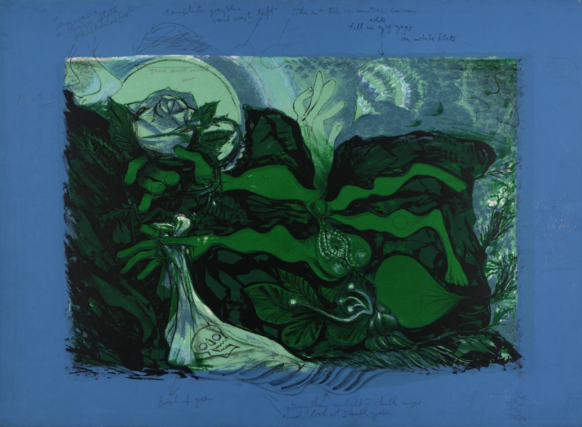 The force that through the green fuse drives the flower (trial proof) by Ceri Richards