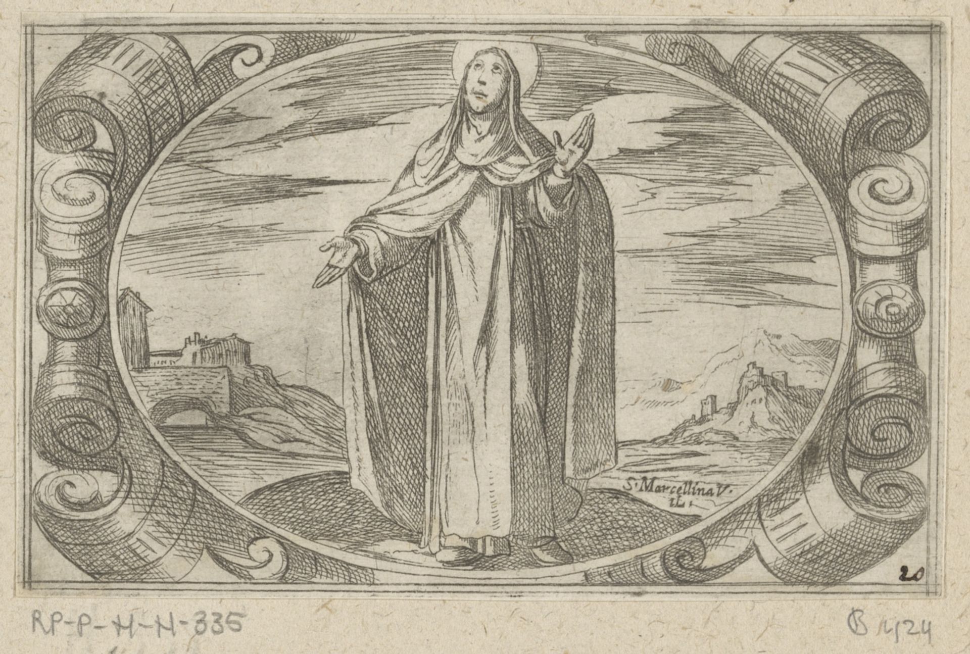 H. Marcellina by Antonio Tempesta
