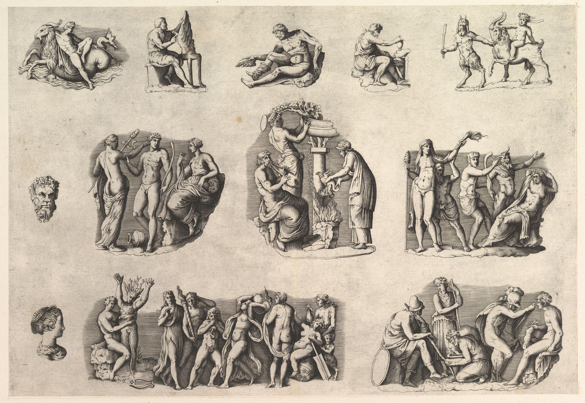 Speculum Romanae Magnificentiae: Subjects after Antique Cameos and Gems by Anonymous