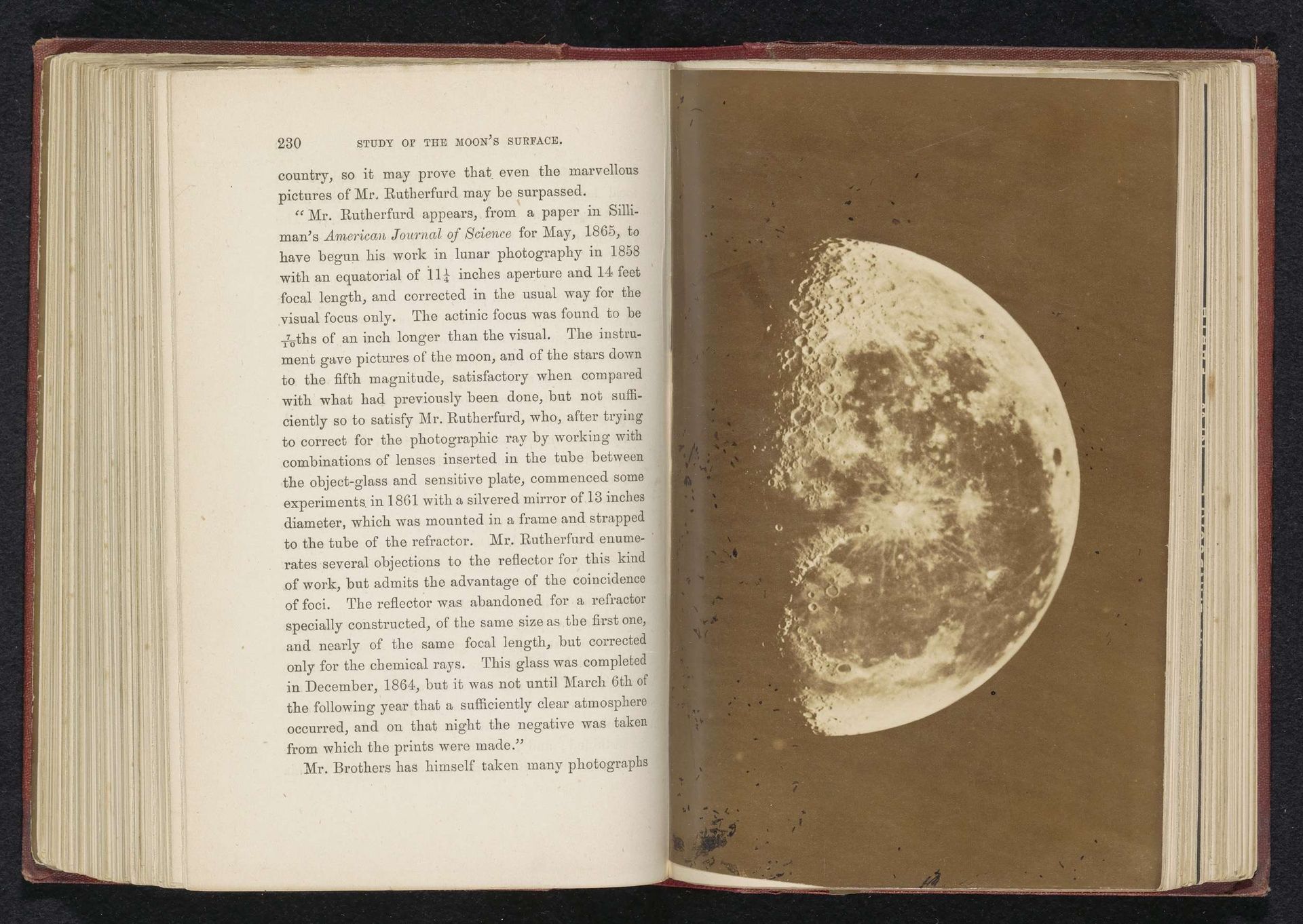 Maan in het derde kwartier by Lewis M. Rutherford