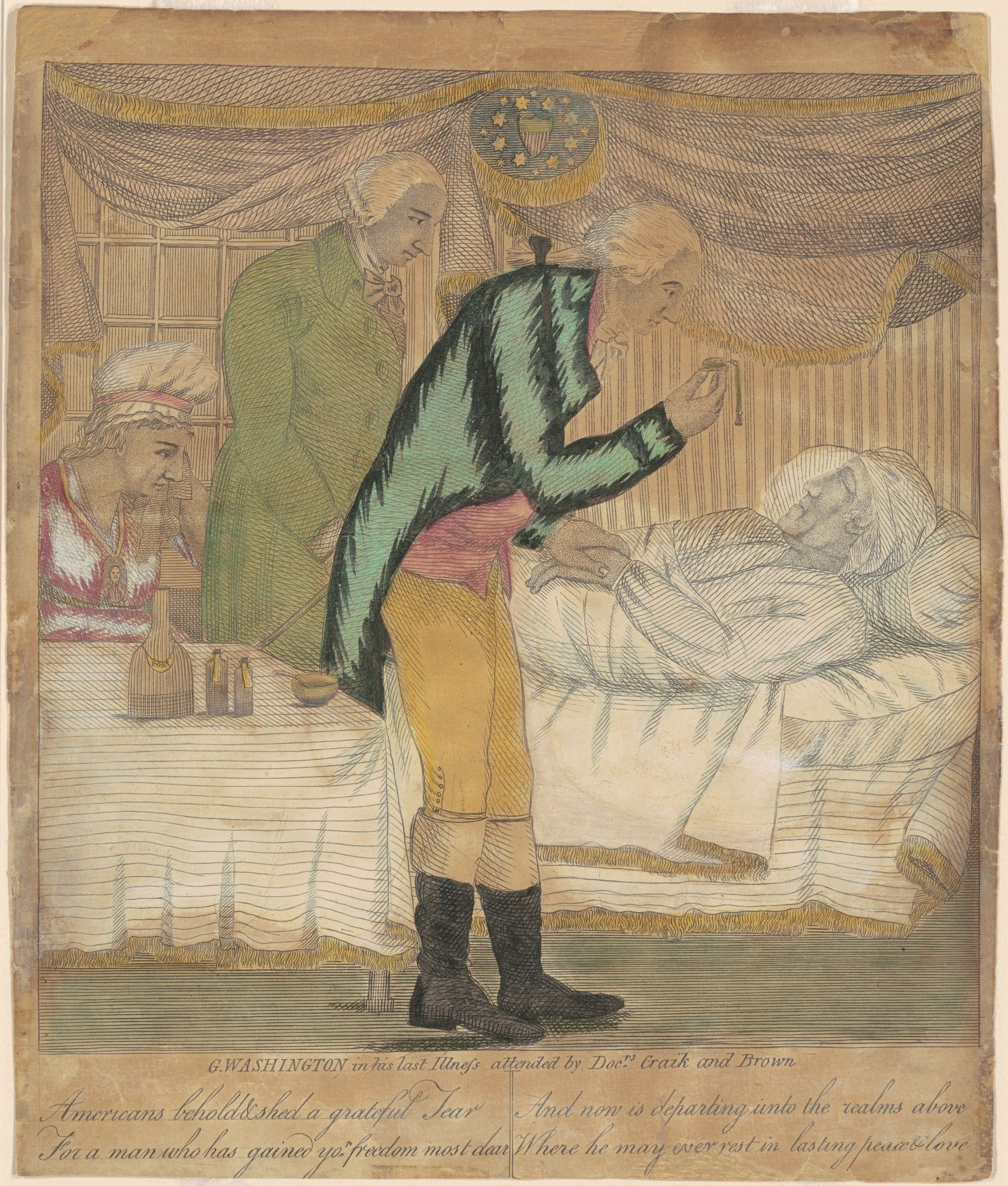 The Death of George Washington by E. Pember and S. Luzerder