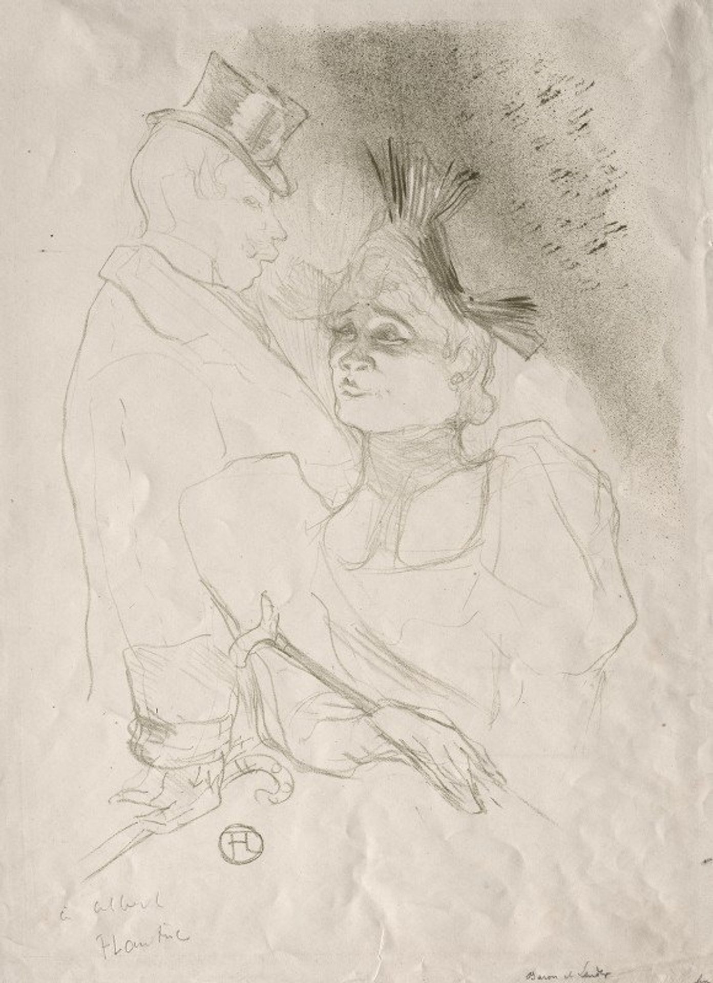 Lender and Baron by Henri de Toulouse-Lautrec