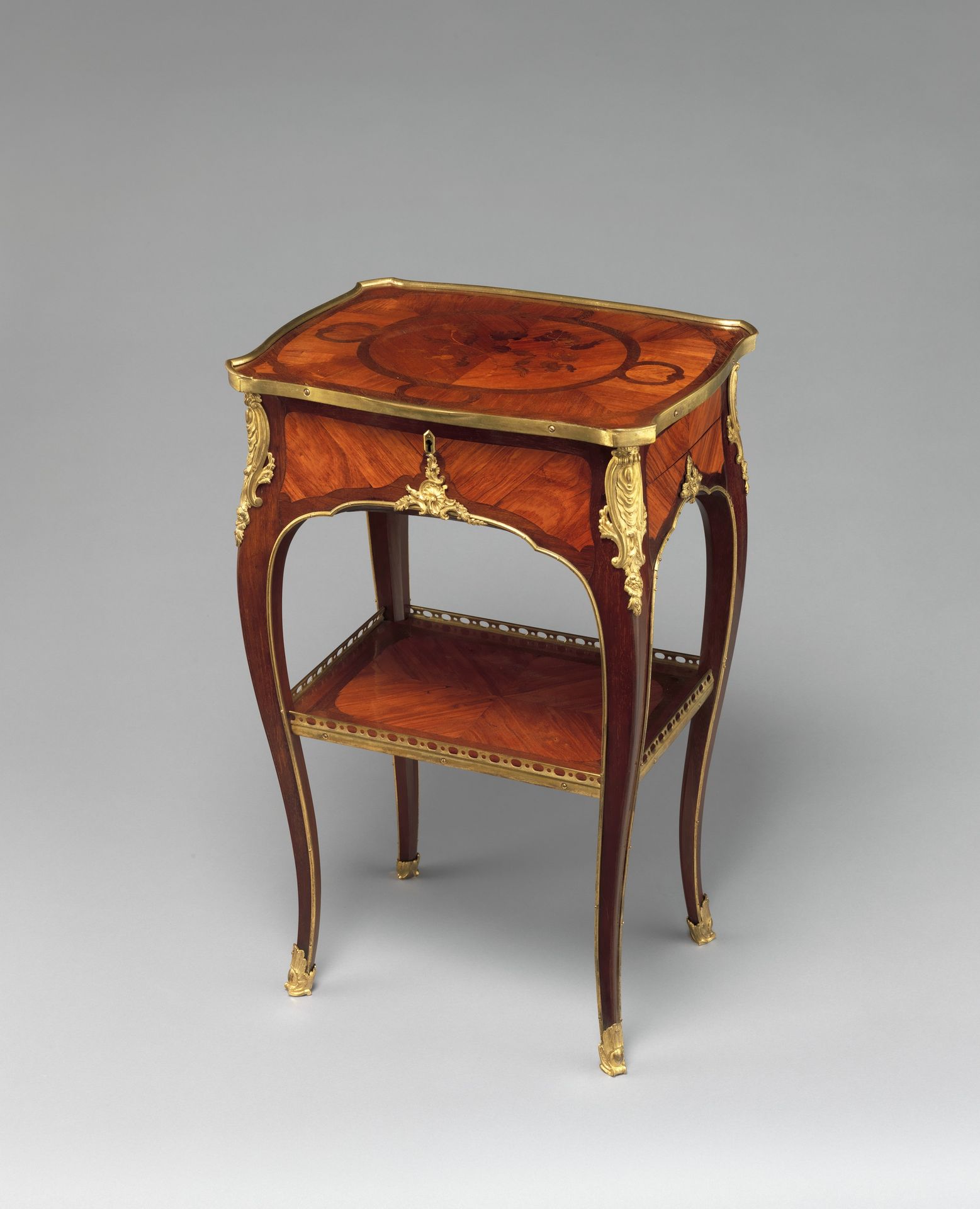 Work and writing table (table en chiffonière) by Bernard II van Risenburgh
