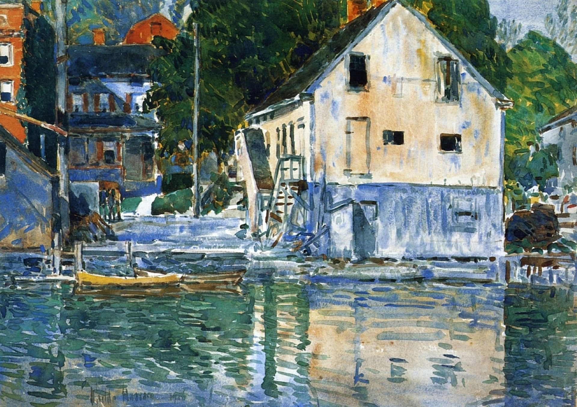 Casa Eby, Cos Cob by Childe Hassam