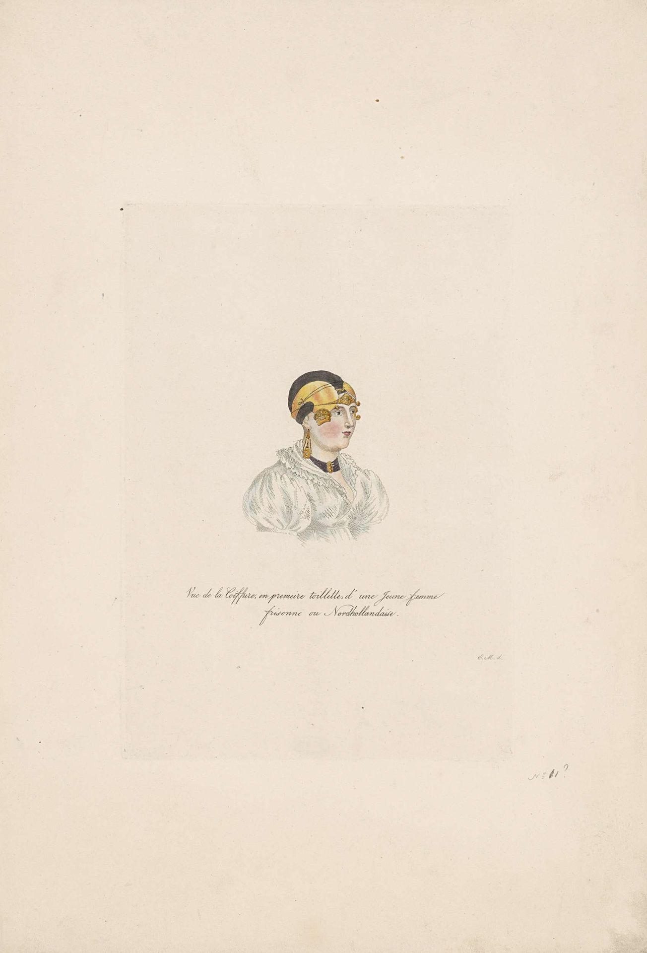 Buste van een meisje in klederdracht C by Willem van Senus