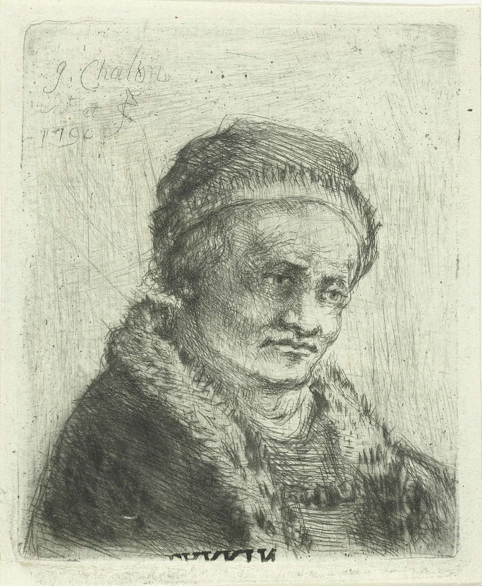 Volwassen man met bontkraag by Jan Chalon
