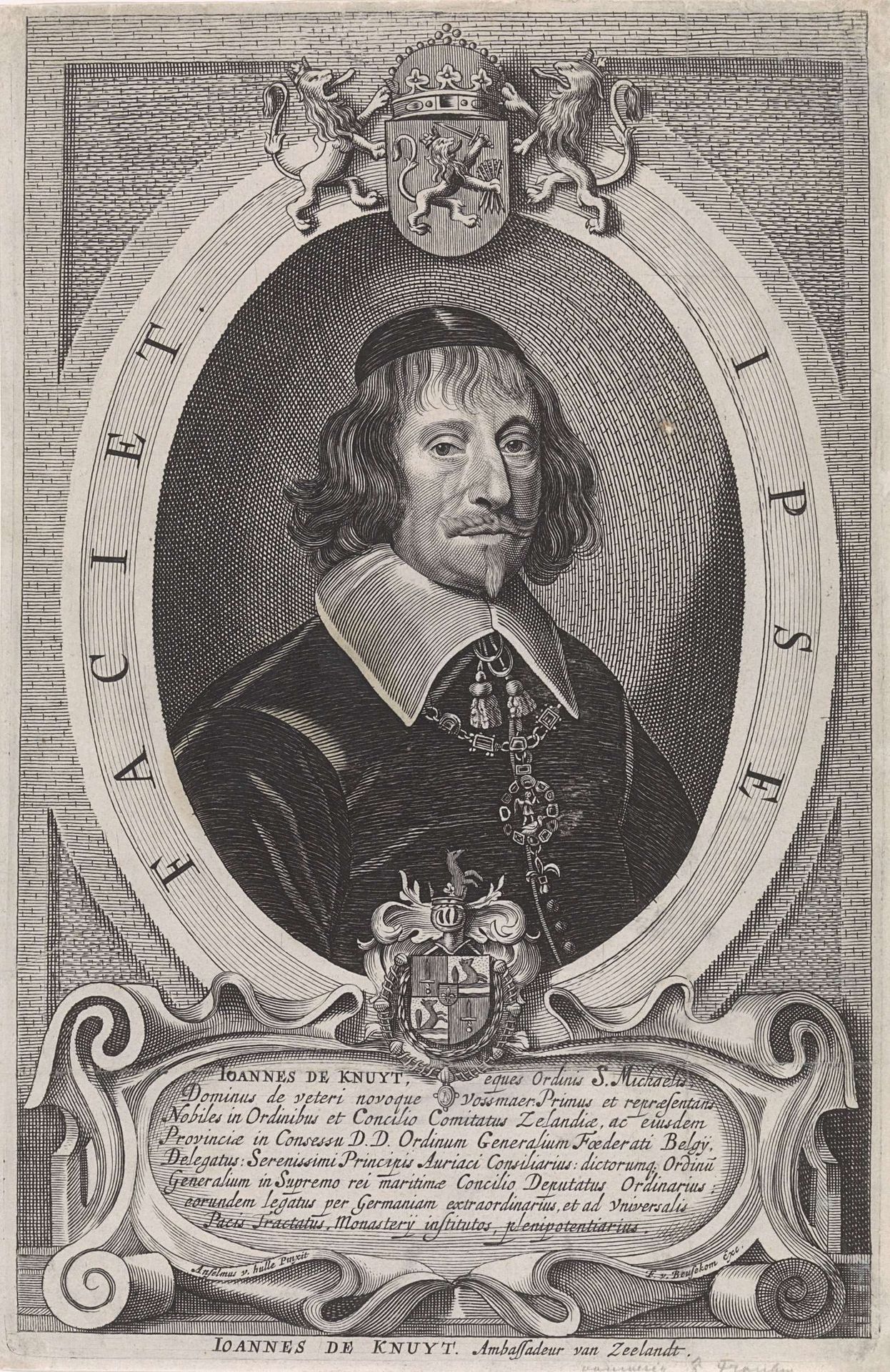Portret van Johan de Knuyt by Anonymous
