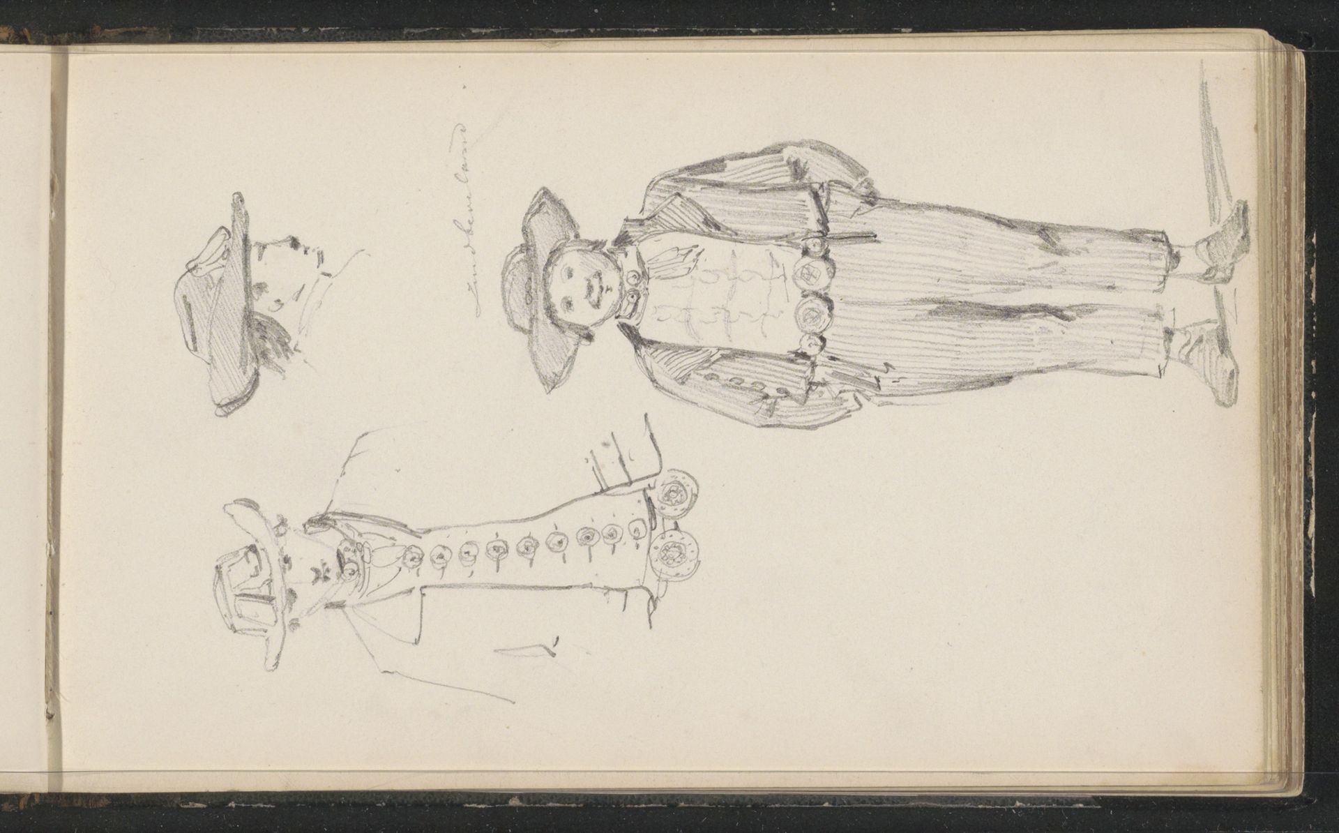 Mannen in kostuums uit Zuid-Beveland by Cornelis Springer