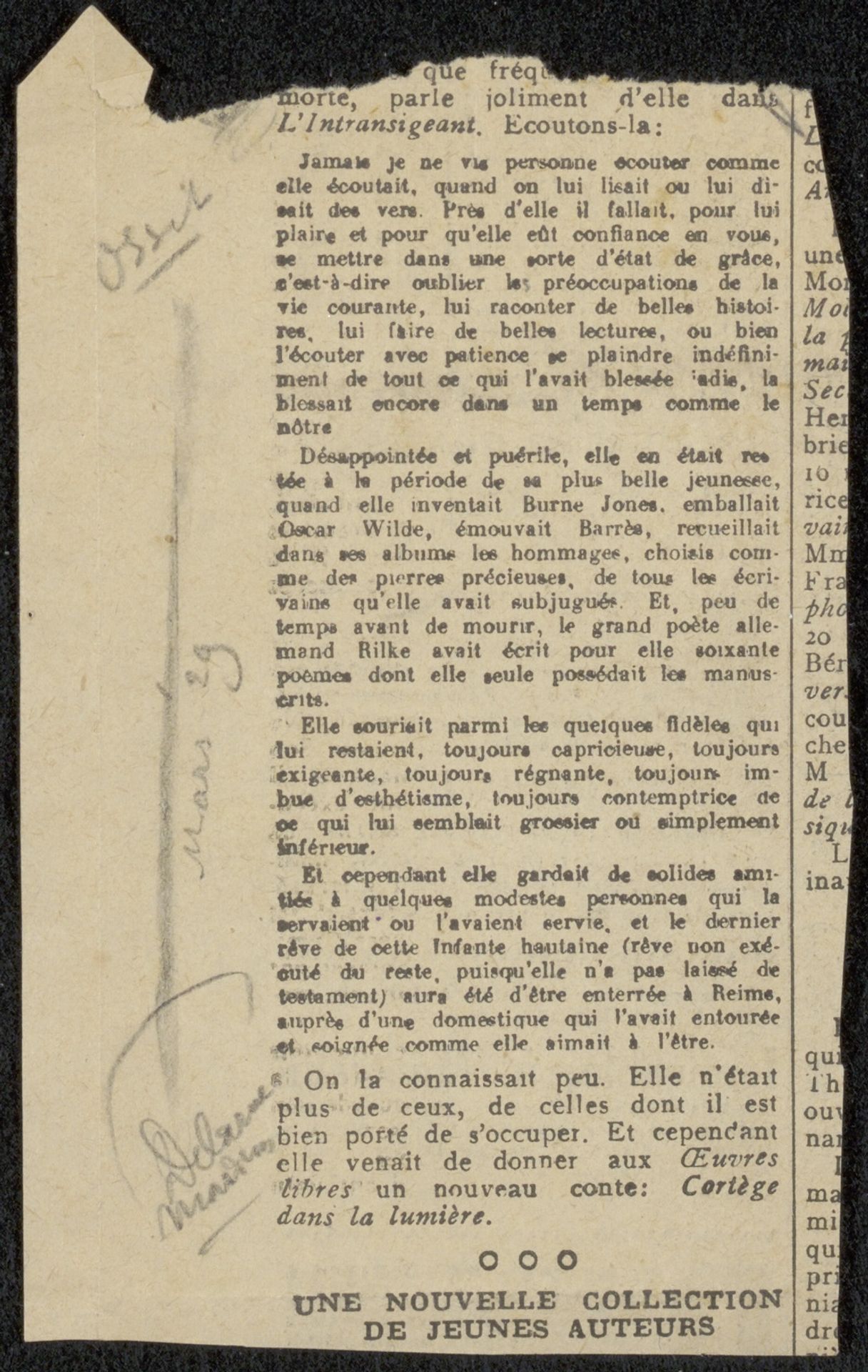 Krantenknipsel uit archief Philip Zilcken by Anonymous