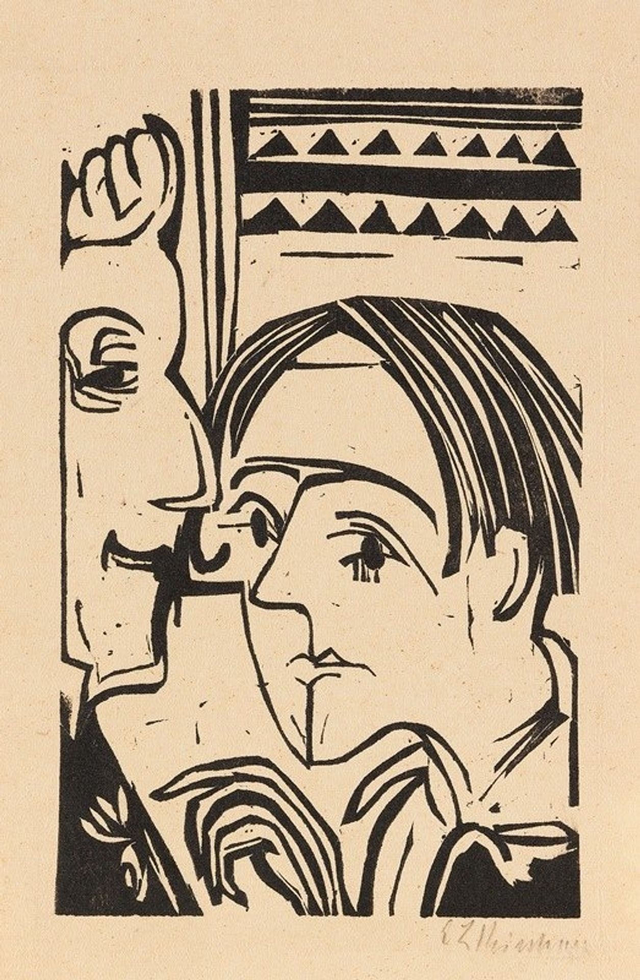 Frau und Mann by Ernst Ludwig Kirchner