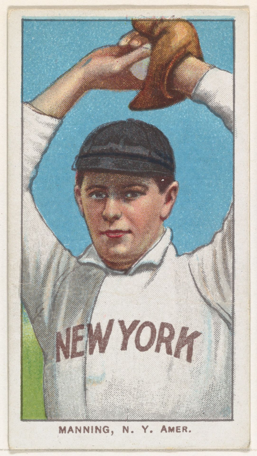 Manning, New York, American League, from the White Border series (T206) for the American Tobacco Company by American Tobacco Company