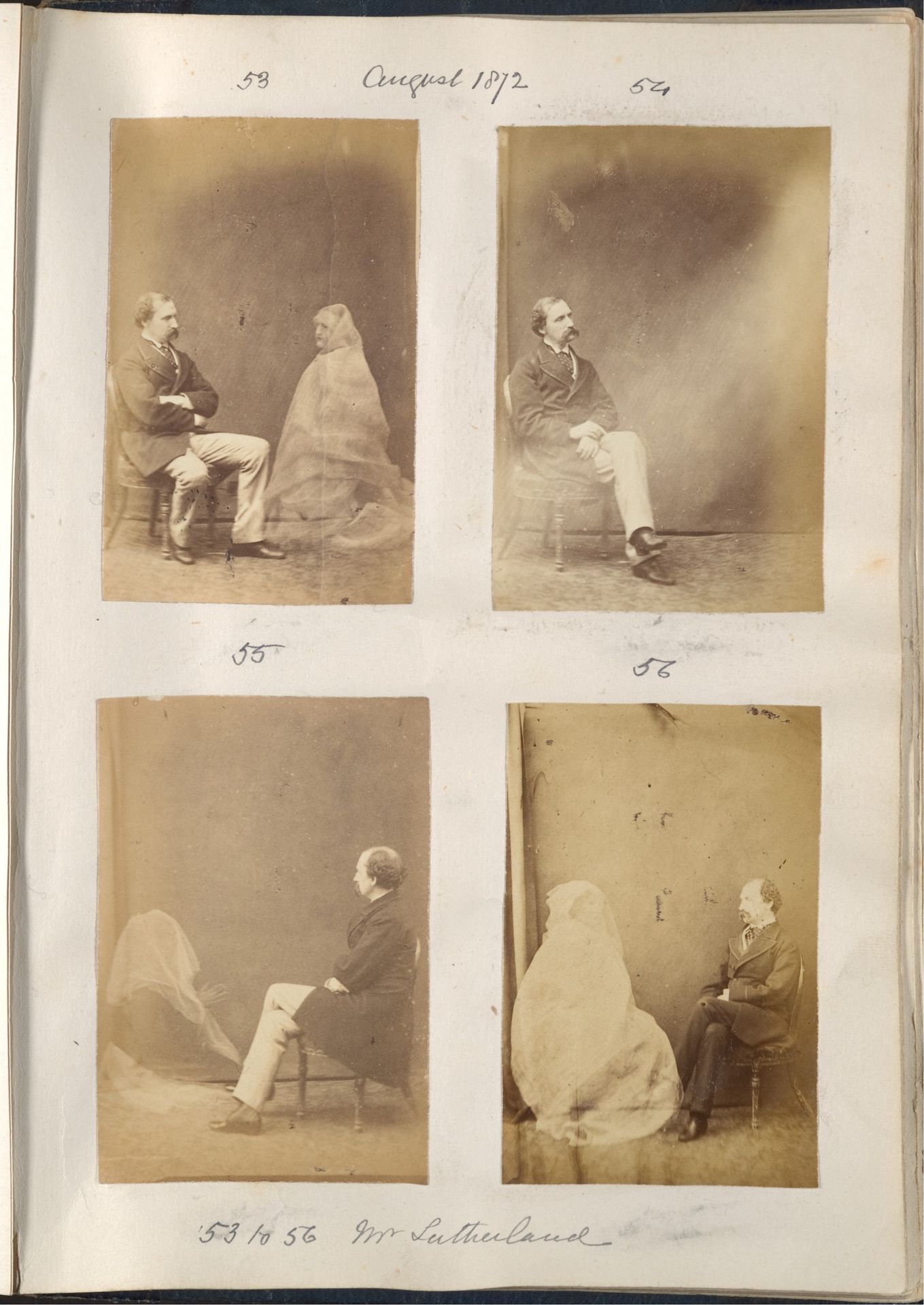 [Album of Spirit Photographs] by Frederick Hudson