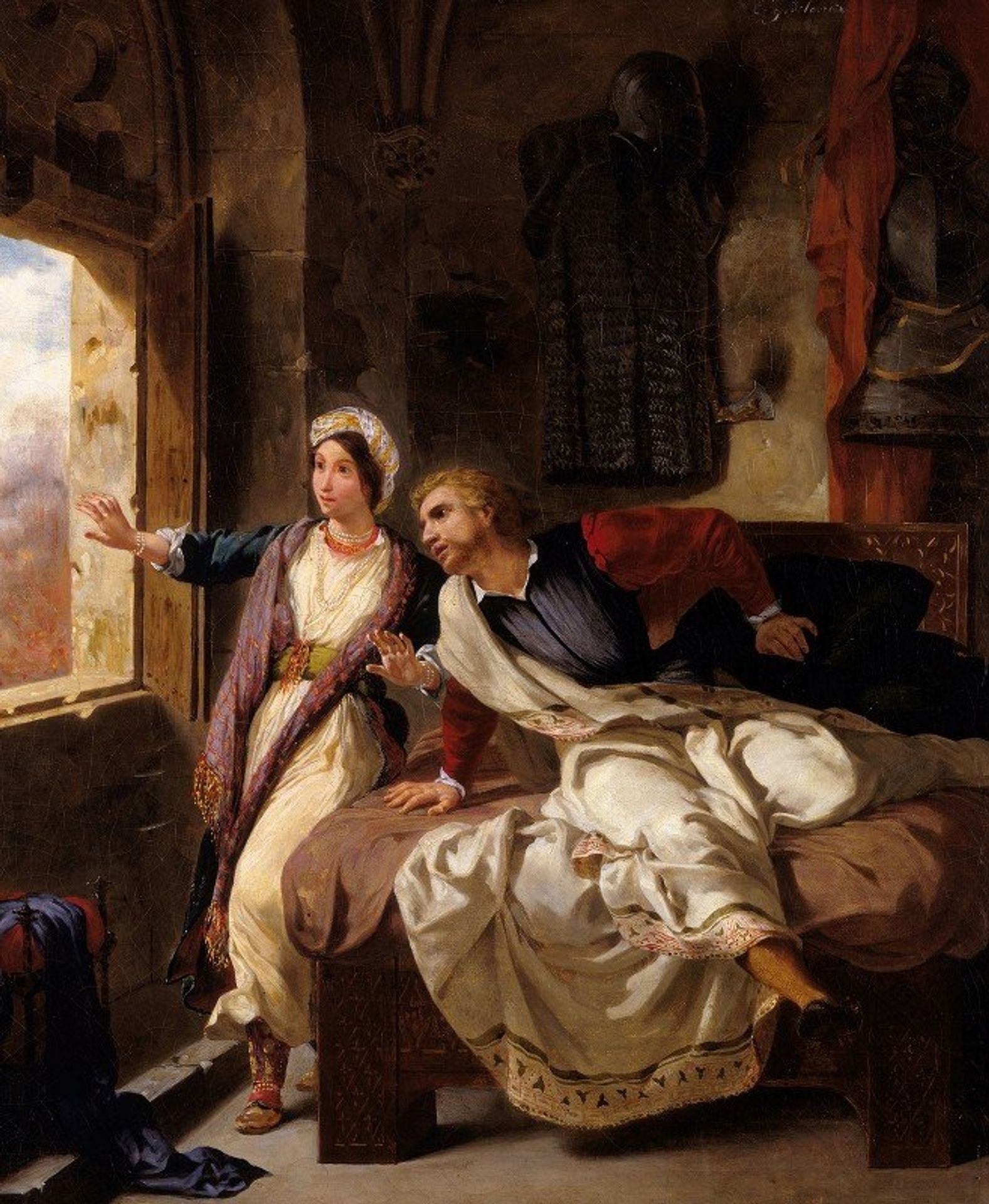 Rebecca and the Wounded Ivanhoe by Eugène Delacroix